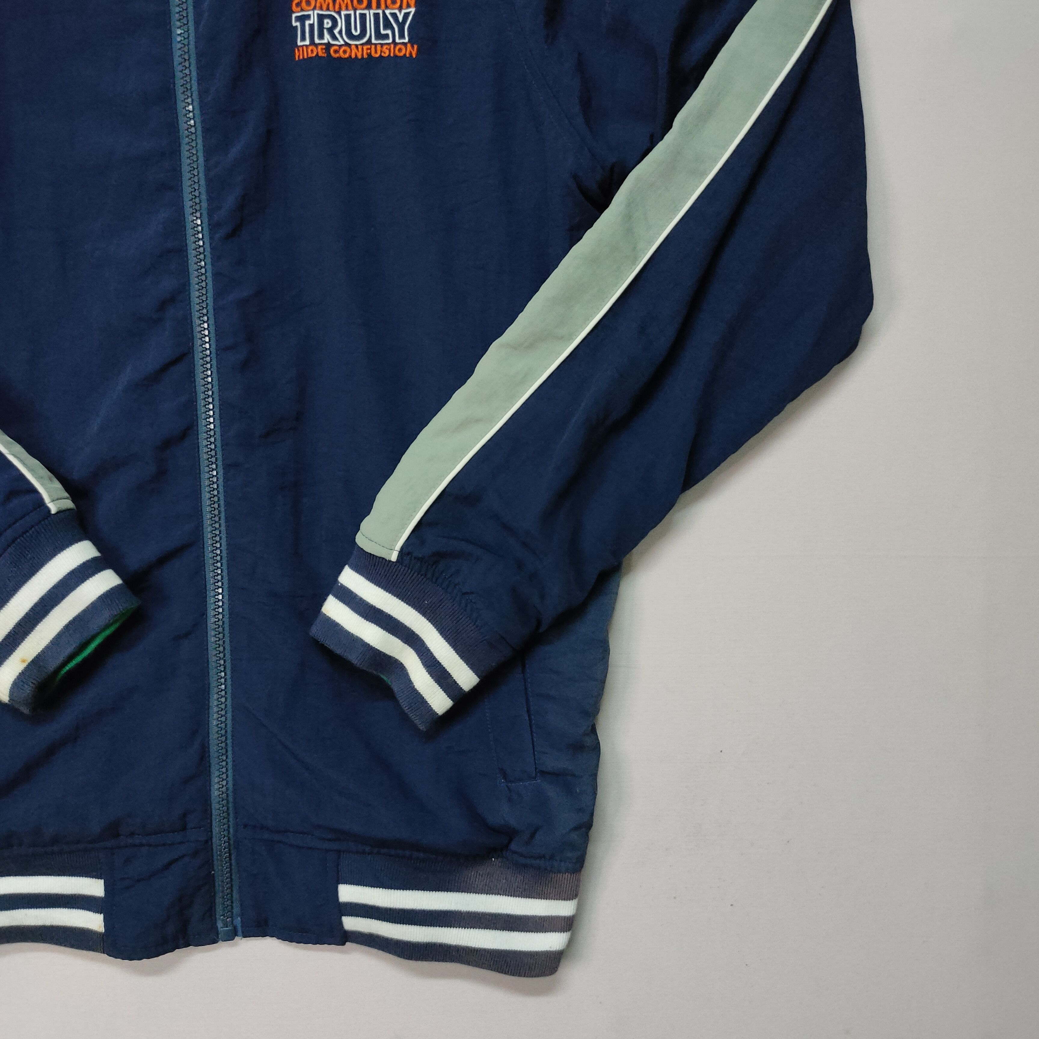Designer VINTAGE G.N.O REVERSIBLE SMALL LOGO ZIPPER UPS SWEATER Size US S / EU 44-46 / 1 - 14 Thumbnail