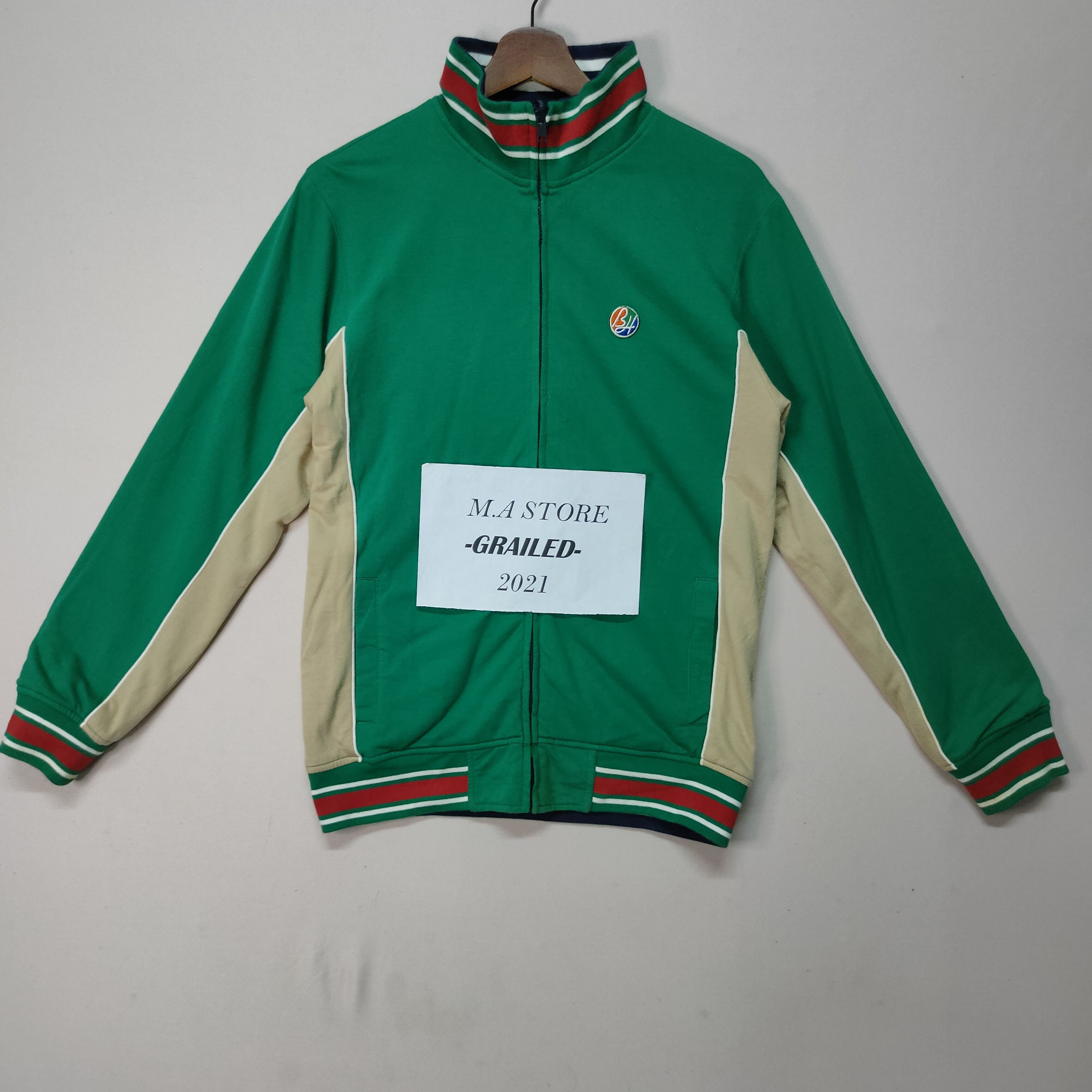 Designer VINTAGE G.N.O REVERSIBLE SMALL LOGO ZIPPER UPS SWEATER Size US S / EU 44-46 / 1 - 1 Thumbnail