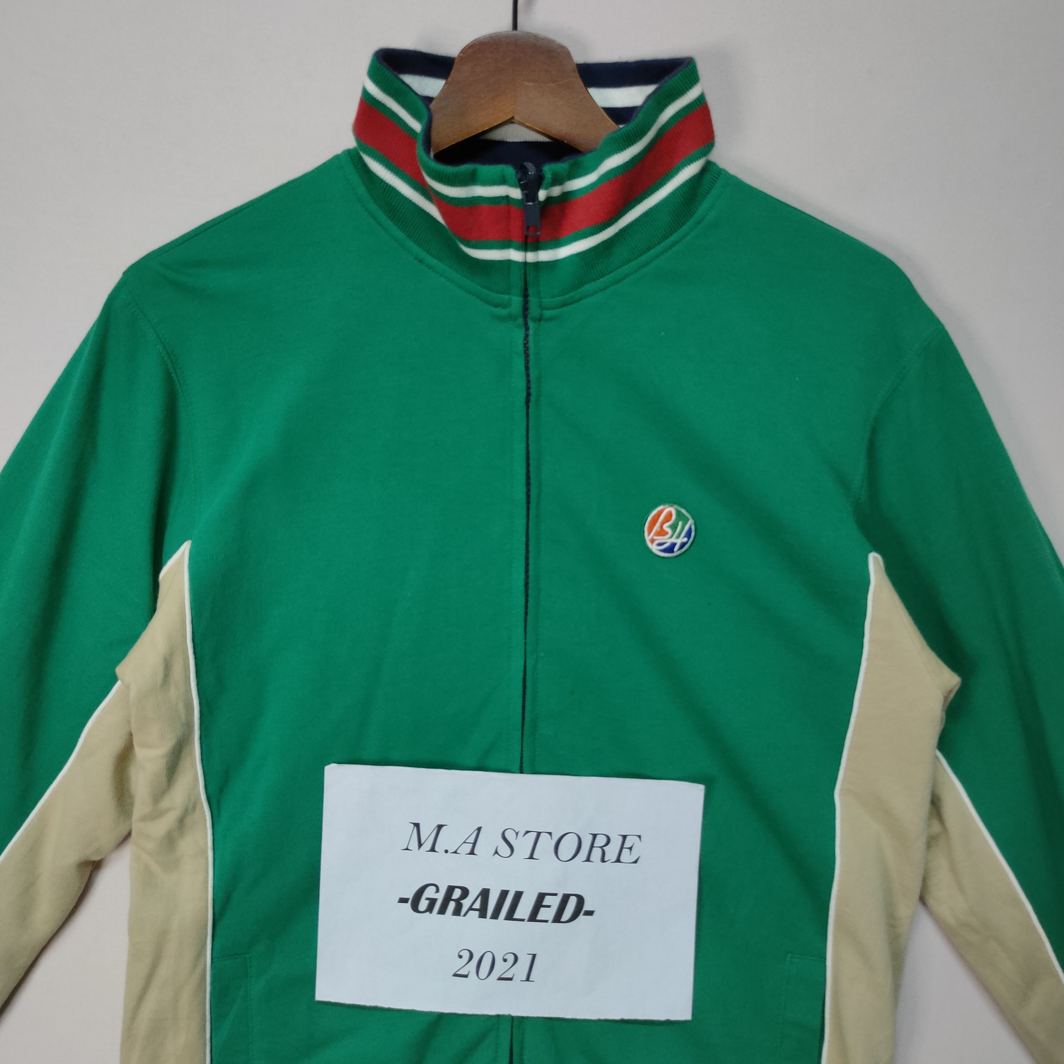 Designer VINTAGE G.N.O REVERSIBLE SMALL LOGO ZIPPER UPS SWEATER Size US S / EU 44-46 / 1 - 6 Thumbnail