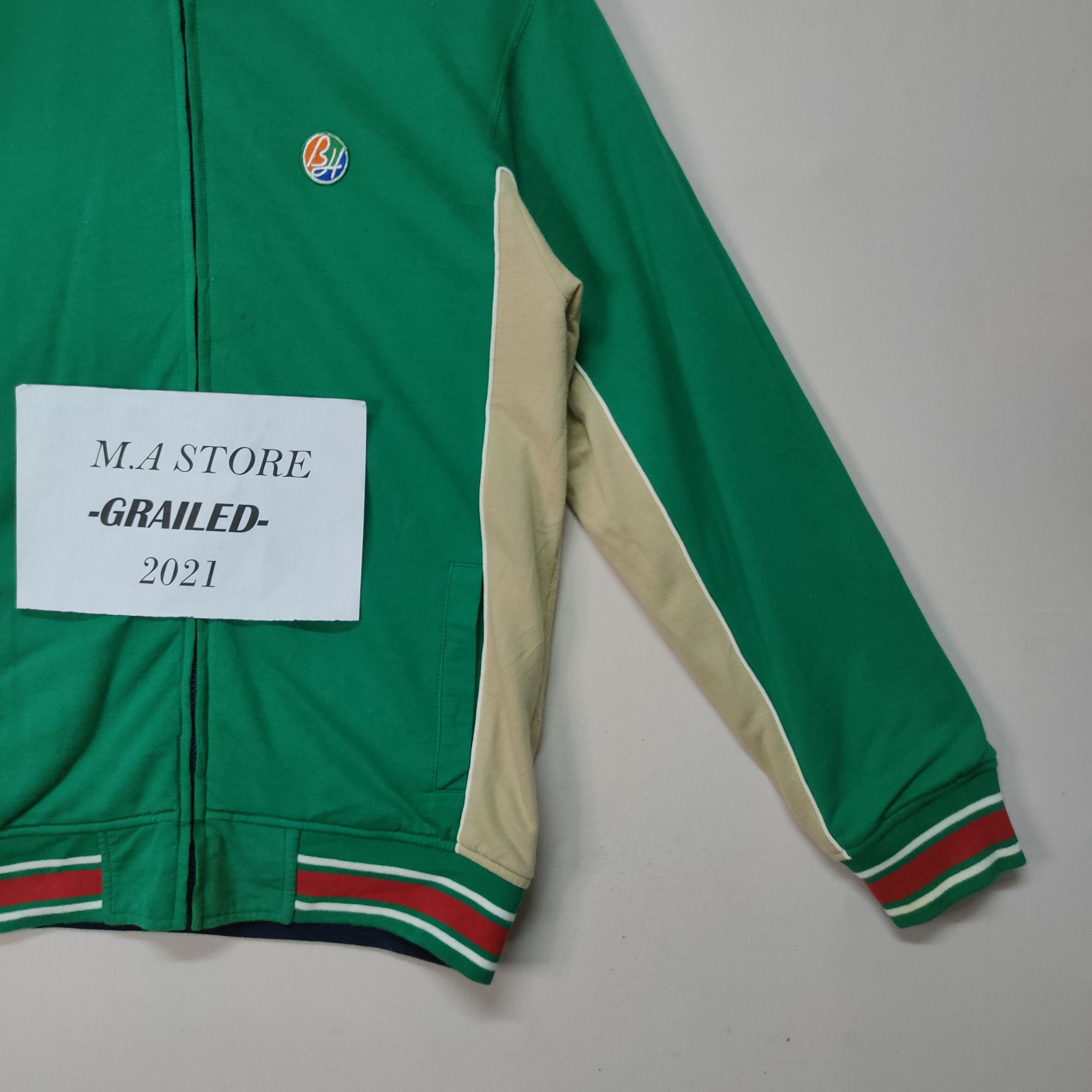 Designer VINTAGE G.N.O REVERSIBLE SMALL LOGO ZIPPER UPS SWEATER Size US S / EU 44-46 / 1 - 7 Thumbnail