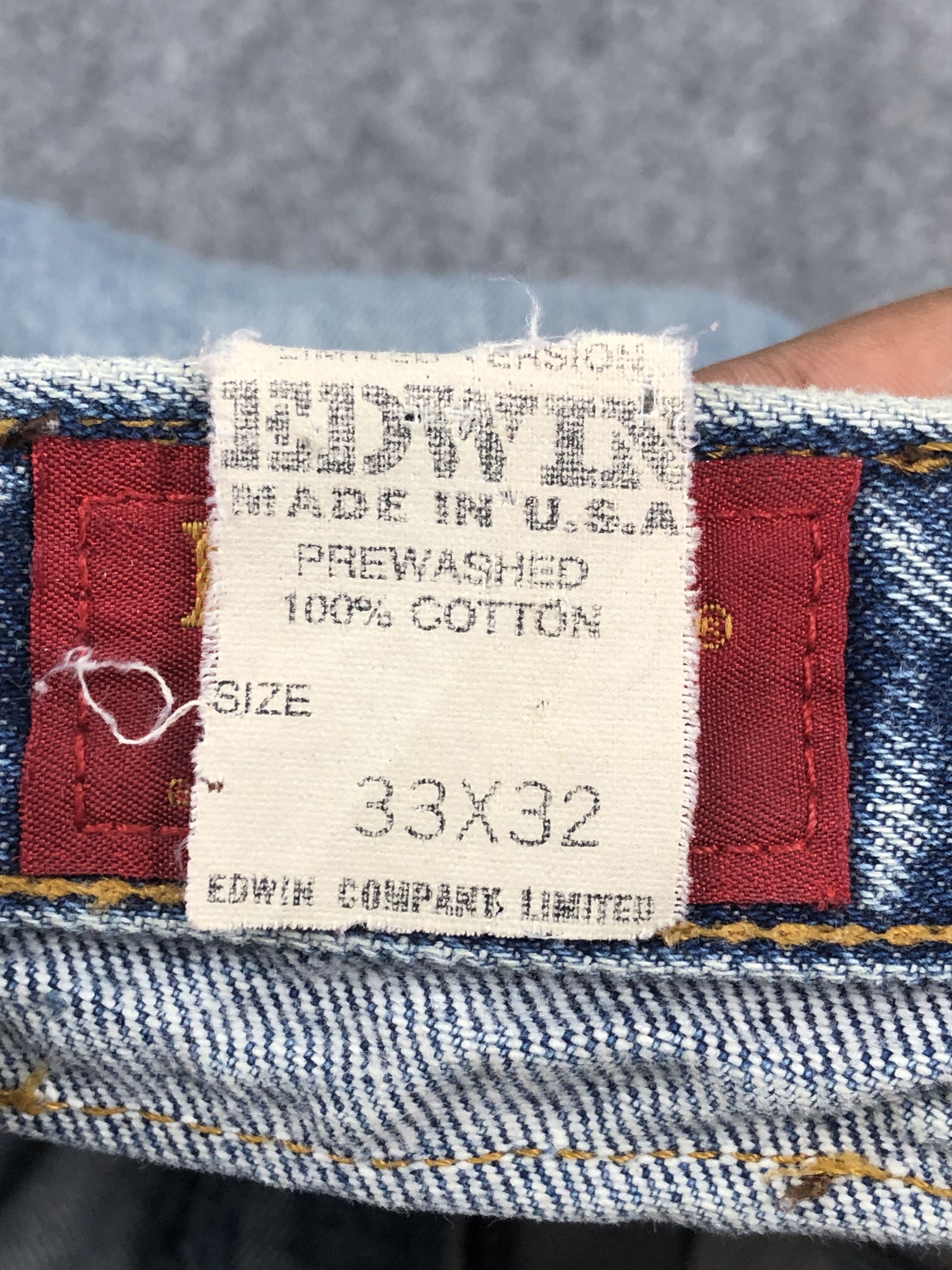 Edwin Vintage 90s Edwin Made In USA Lightwash Jeans DP2405 Size US 29 - 7 Thumbnail