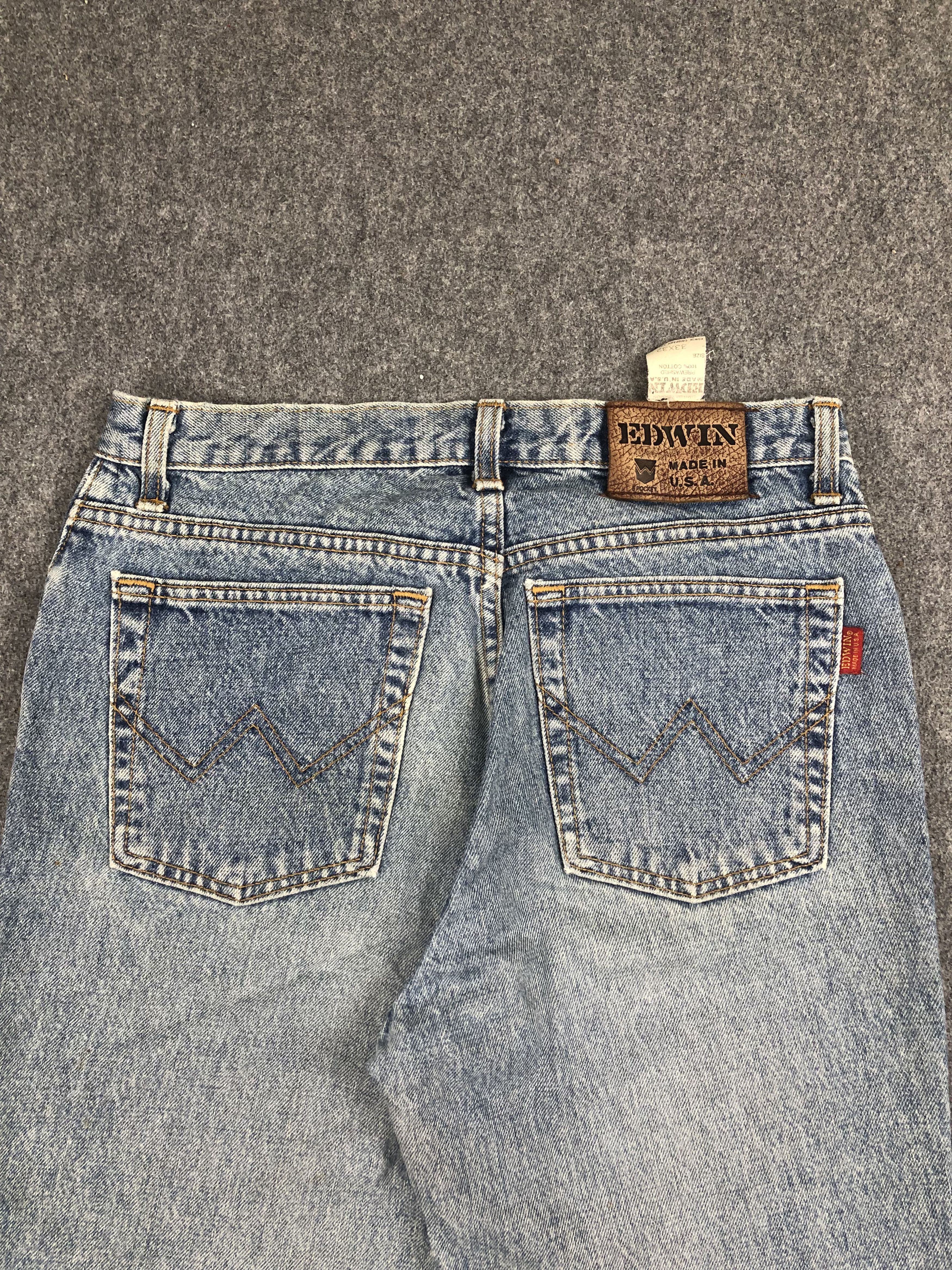 Edwin Vintage 90s Edwin Made In USA Lightwash Jeans DP2405 Size US 29 - 4 Thumbnail