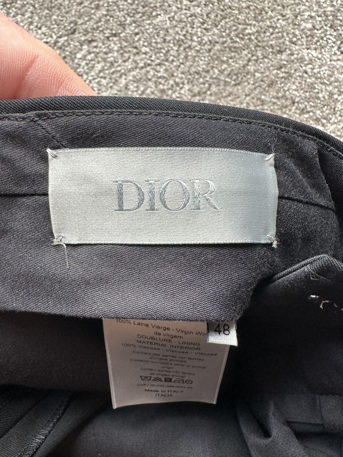 Dior Pre FW21 Dior big pocket loose black trousers Kim Jones Size 38R - 15 Thumbnail