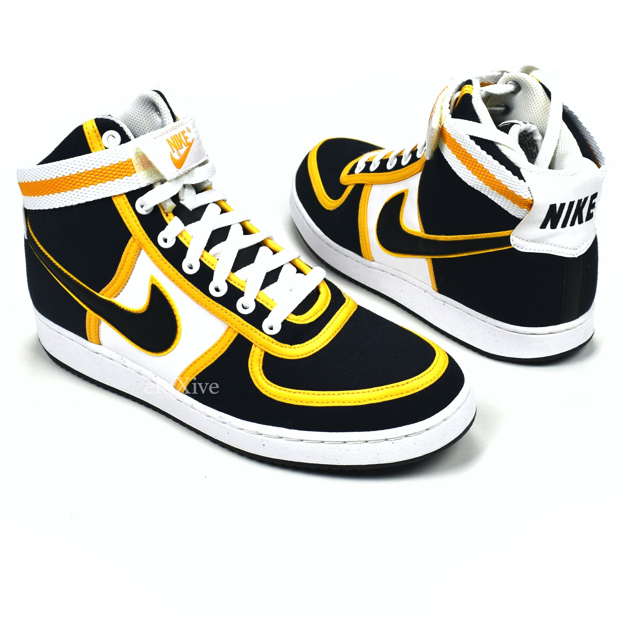 Nike Vandal High Leather Pittsburgh Black Yellow White 2008 Footwear