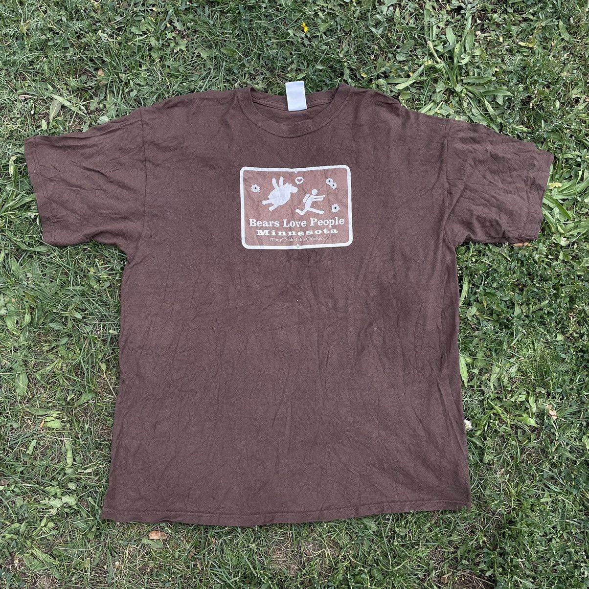 Vintage Vintage Y2K Sun Faded Graphic Tee Skate Streetwear Brown L Size US L / EU 52-54 / 3 - 1 Thumbnail