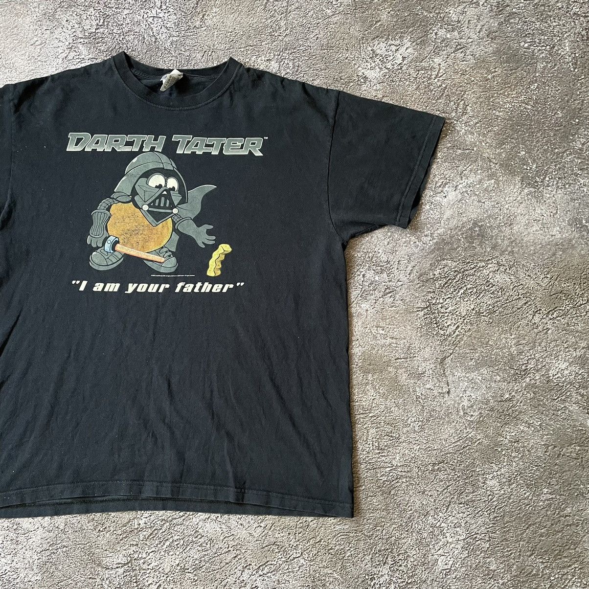 Vintage Vintage Y2K Sun Faded Darth Tater Graphic Tee Punk Baggy XL Size US XL / EU 56 / 4 - 3 Thumbnail