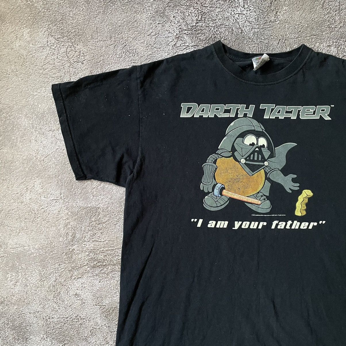 Vintage Vintage Y2K Sun Faded Darth Tater Graphic Tee Punk Baggy XL Size US XL / EU 56 / 4 - 4 Thumbnail