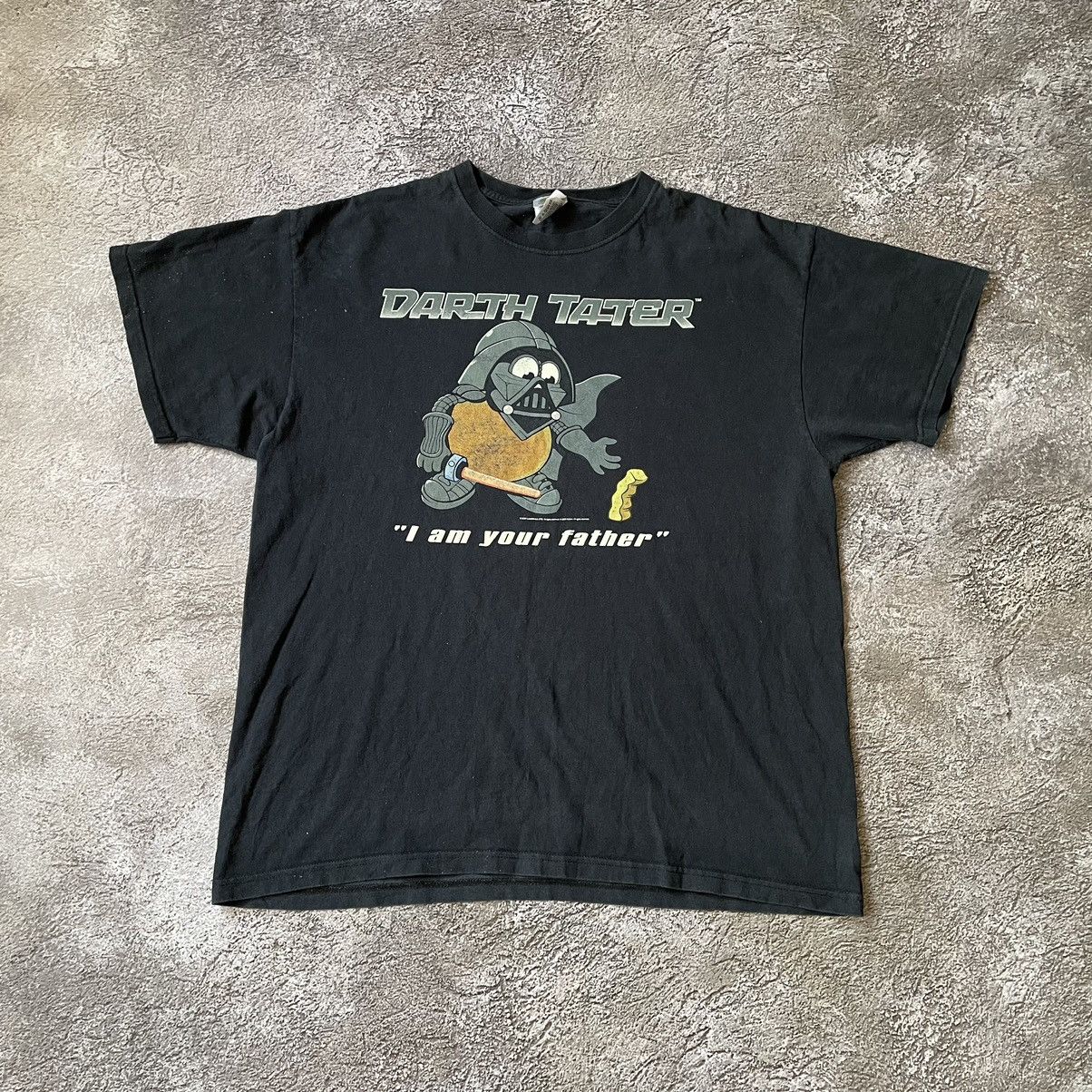 Vintage Vintage Y2K Sun Faded Darth Tater Graphic Tee Punk Baggy XL Size US XL / EU 56 / 4 - 1 Thumbnail