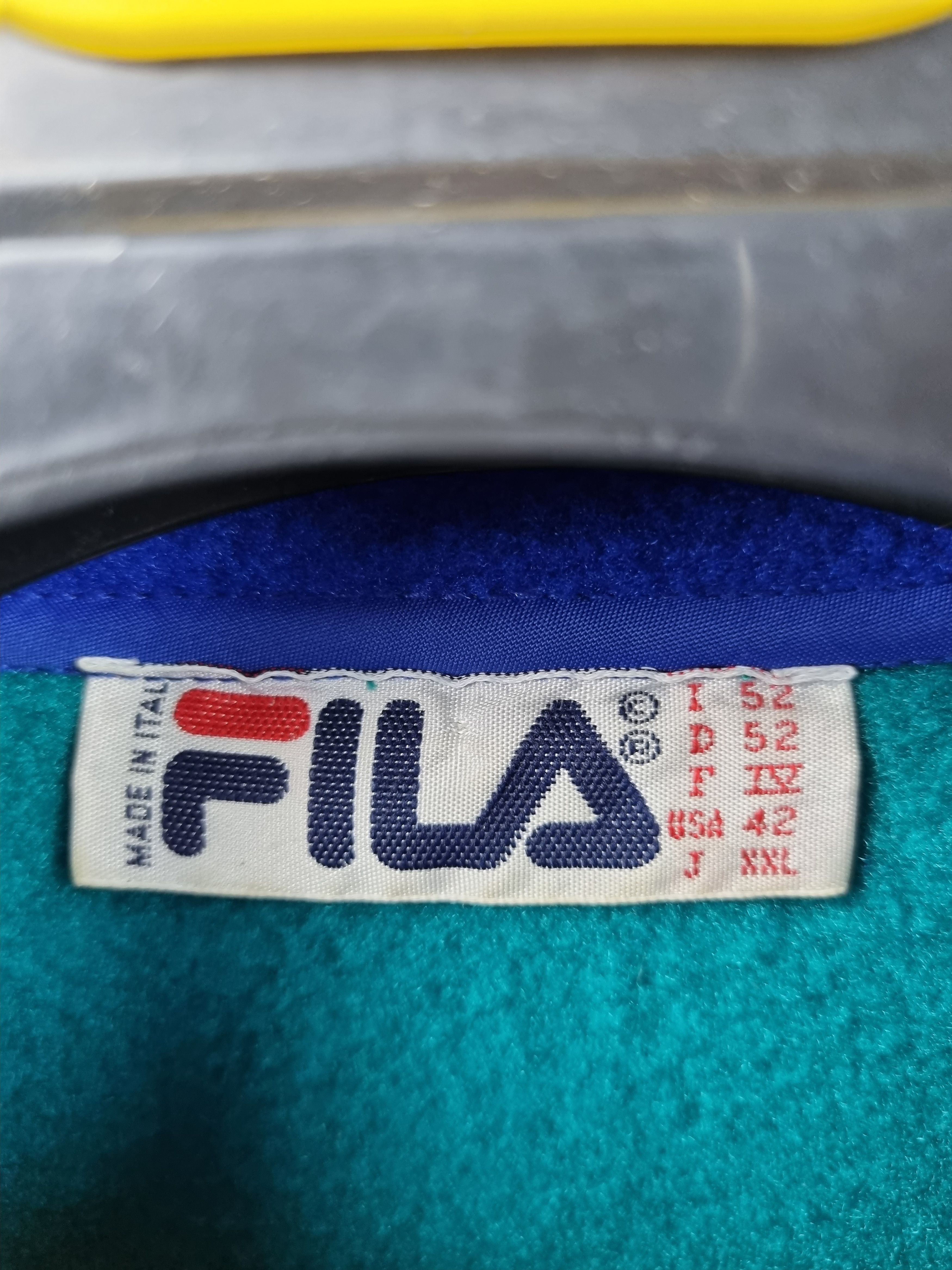 Fila × Vintage 90s FILA Magic Line High Neck hall buttons Fleece Pullover Size US L / EU 52-54 / 3 - 6 Thumbnail