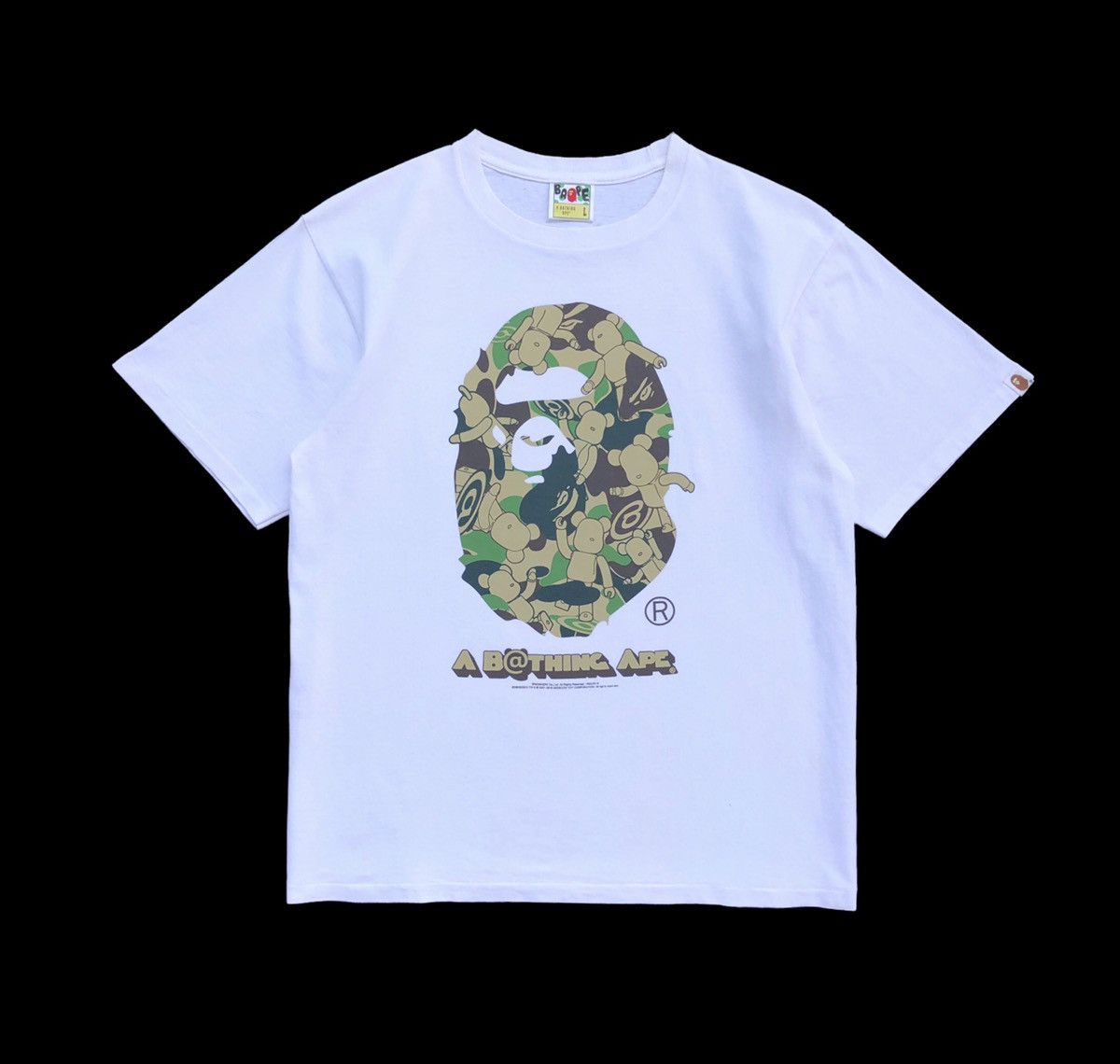 Bape OG A Bathing Ape x MEDICOM TOY Bear Tee Size US L / EU 52-54 / 3 - 3 Thumbnail