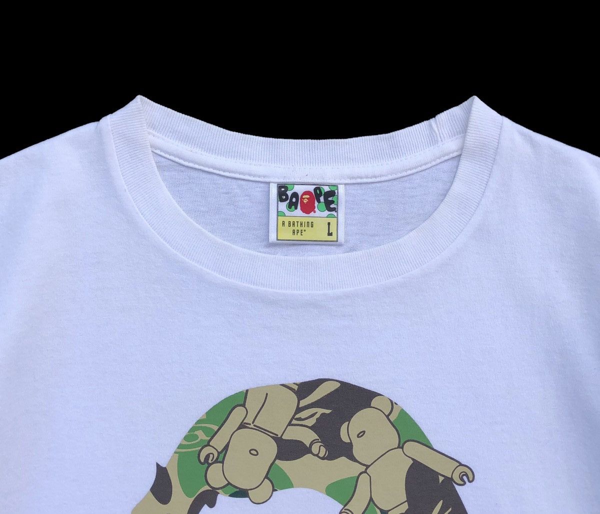 Bape OG A Bathing Ape x MEDICOM TOY Bear Tee Size US L / EU 52-54 / 3 - 5 Thumbnail