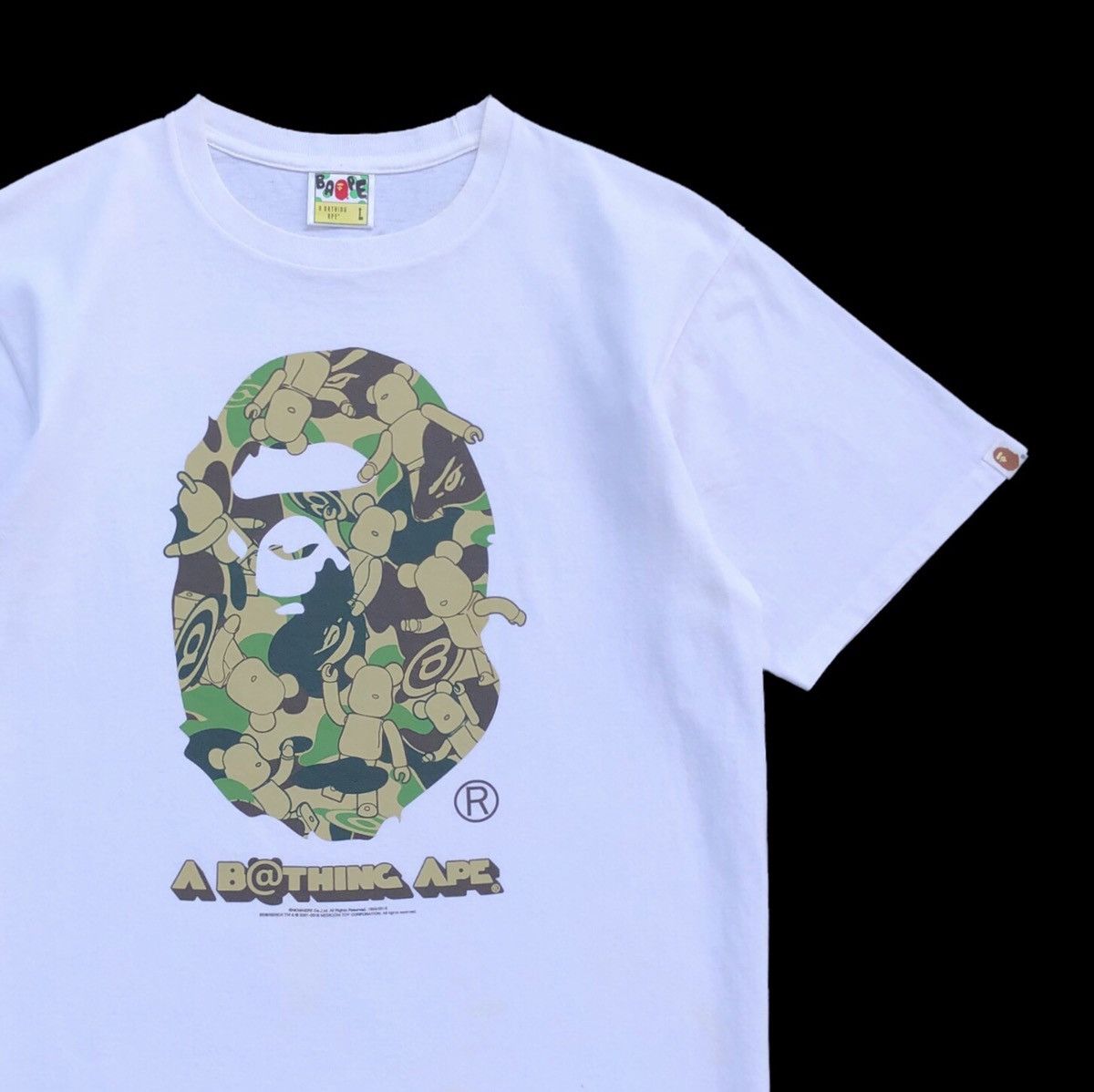 Bape OG A Bathing Ape x MEDICOM TOY Bear Tee Size US L / EU 52-54 / 3 - 4 Thumbnail