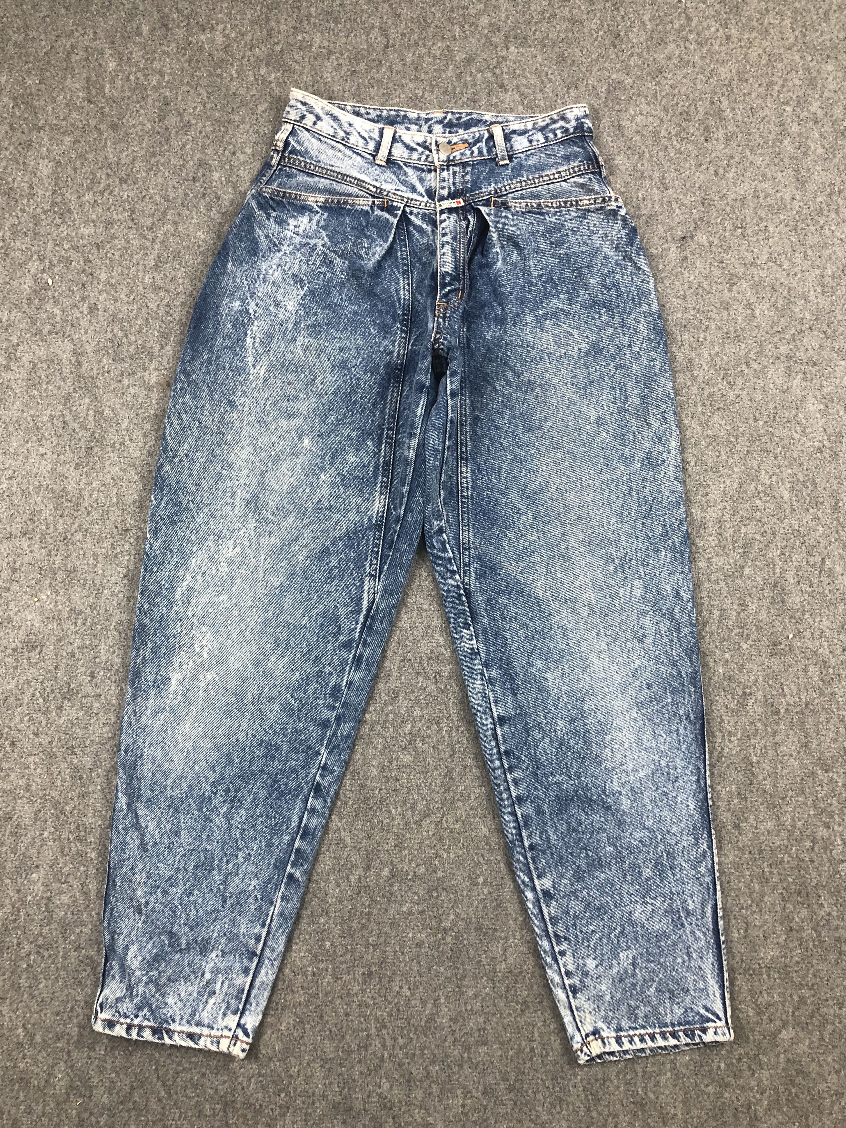 image of 90's Edwin Acid Wash Blue Jeans in Blue Denim, Men's (Size 28)