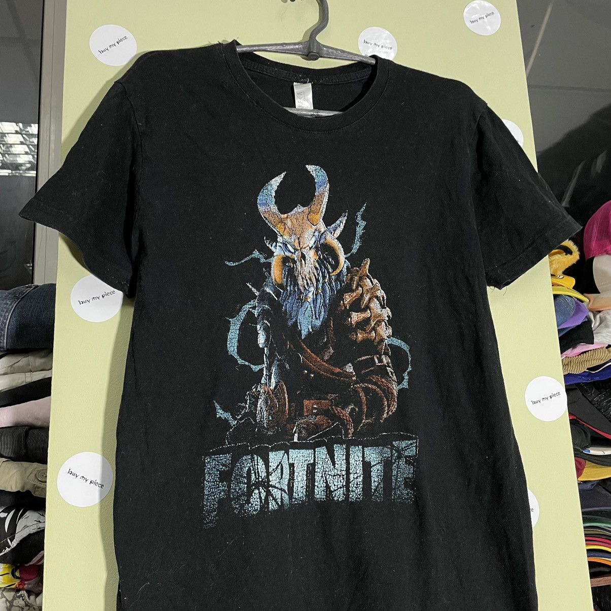 Vintage Vintage Y2K Fortnite Graphic Tee Black Horror Gaming Small Size US S / EU 44-46 / 1 - 4 Thumbnail
