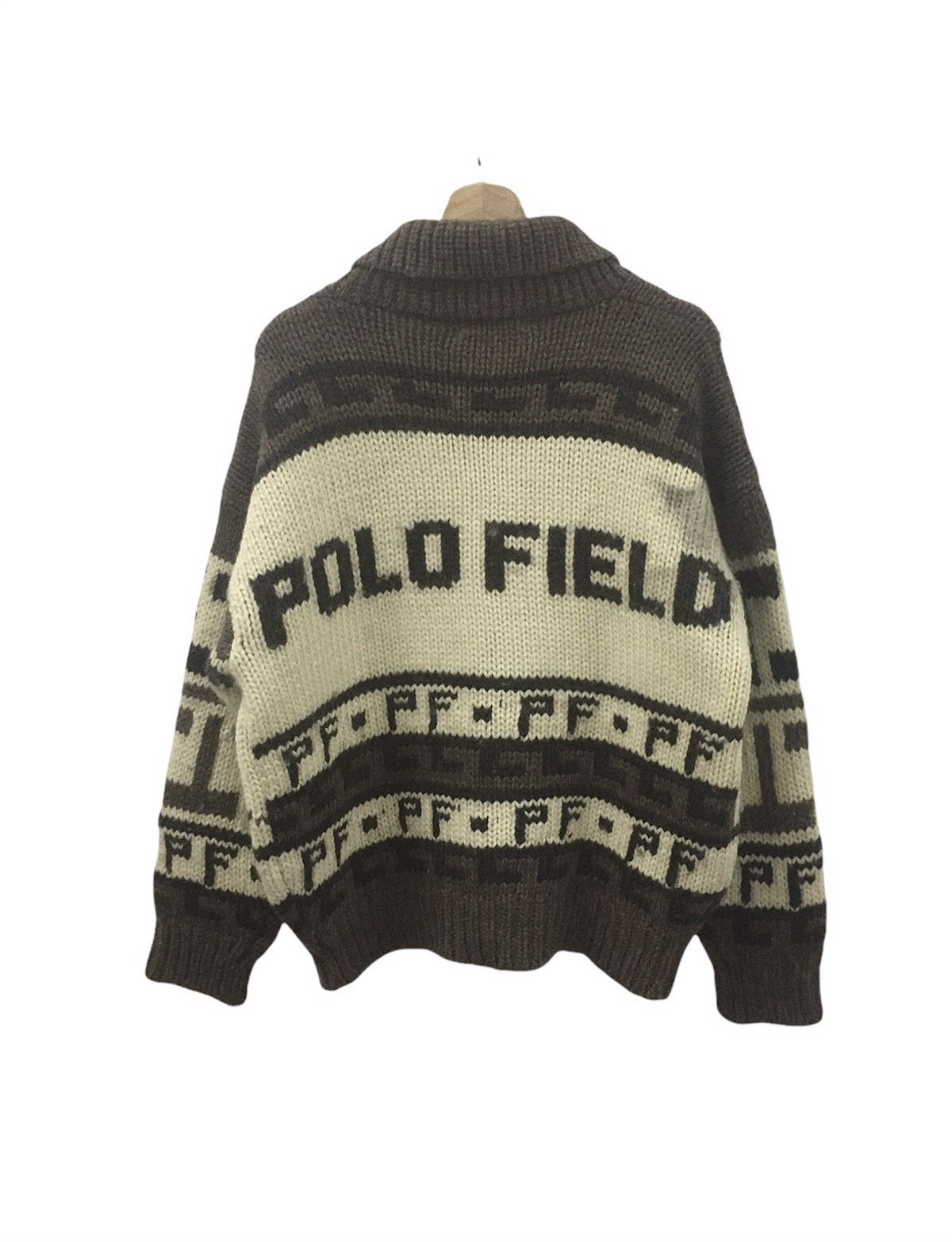 Japanese Brand Vintage Polo Field Cardigan Knit Size US L / EU 52-54 / 3 - 2 Thumbnail