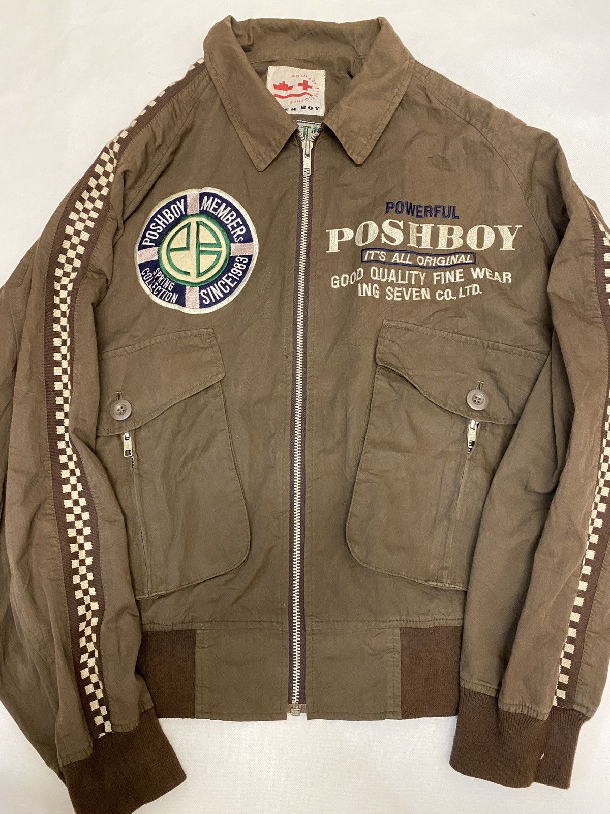 If Six Was Nine × Le Grande Bleu (L.G.B.) 🔥🔥💰💰Vintage Poshboy military light jacket Size US M / EU 48-50 / 2 - 13 Thumbnail