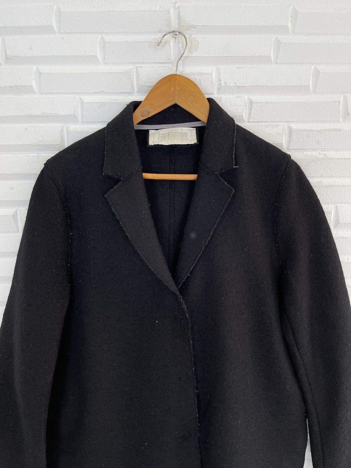 Harris Wharf London Vintage Boiled Wool Jacket Deconstructed Size US M / EU 48-50 / 2 - 3 Thumbnail