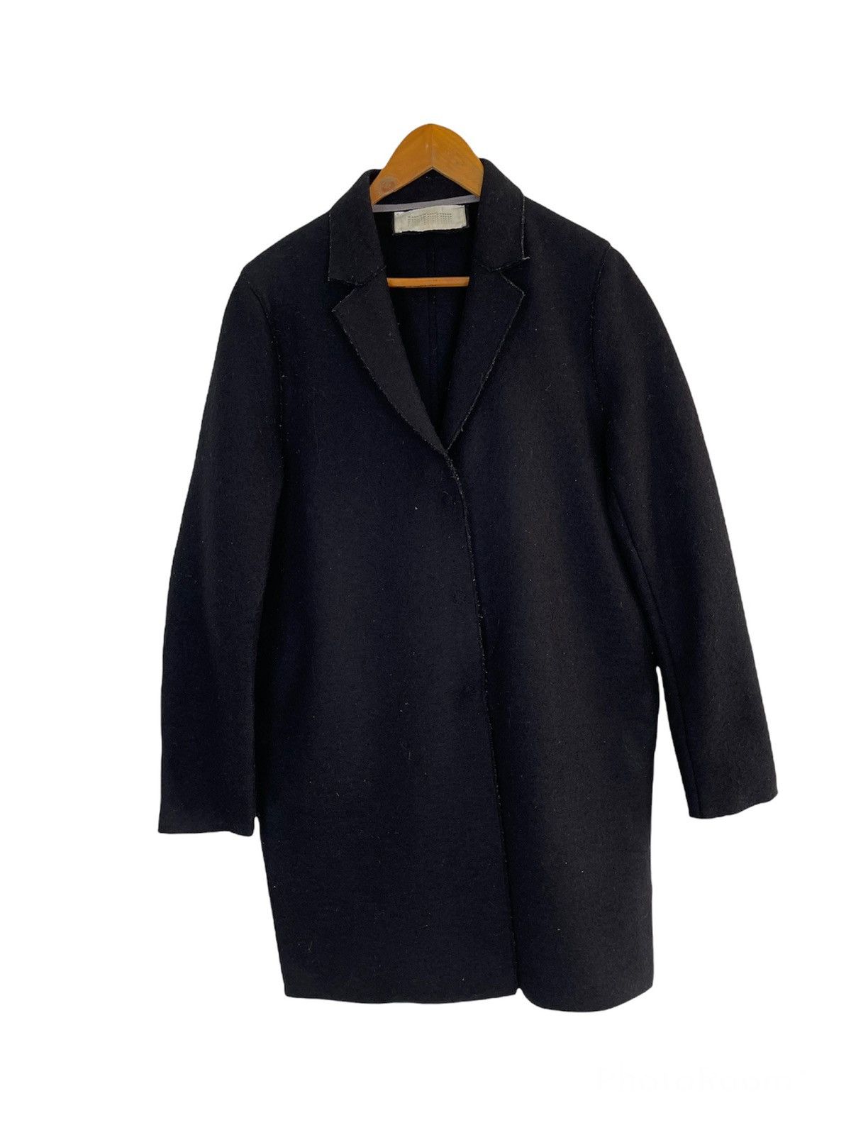 Harris Wharf London Vintage Boiled Wool Jacket Deconstructed Size US M / EU 48-50 / 2 - 2 Thumbnail