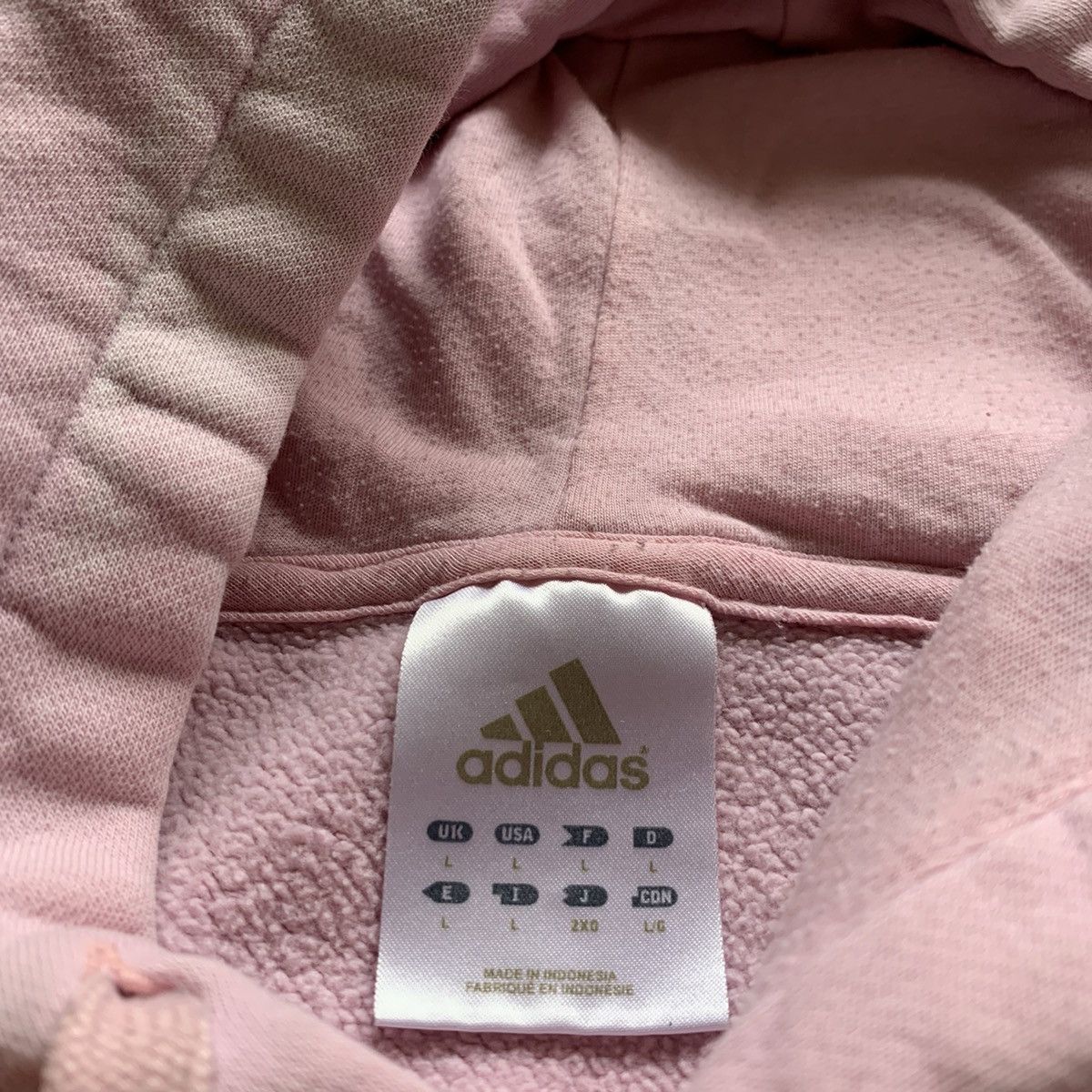 Adidas Vintage Adidas Embroidered Center Logo Hoodie Pink Large Size US L / EU 52-54 / 3 - 9 Thumbnail