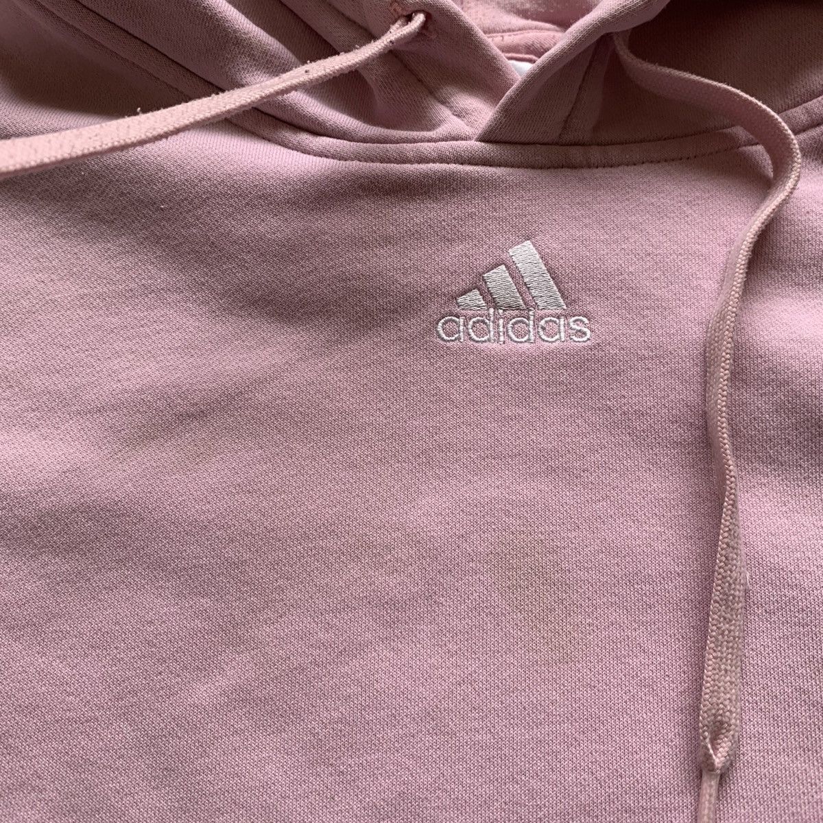 Adidas Vintage Adidas Embroidered Center Logo Hoodie Pink Large Size US L / EU 52-54 / 3 - 3 Thumbnail