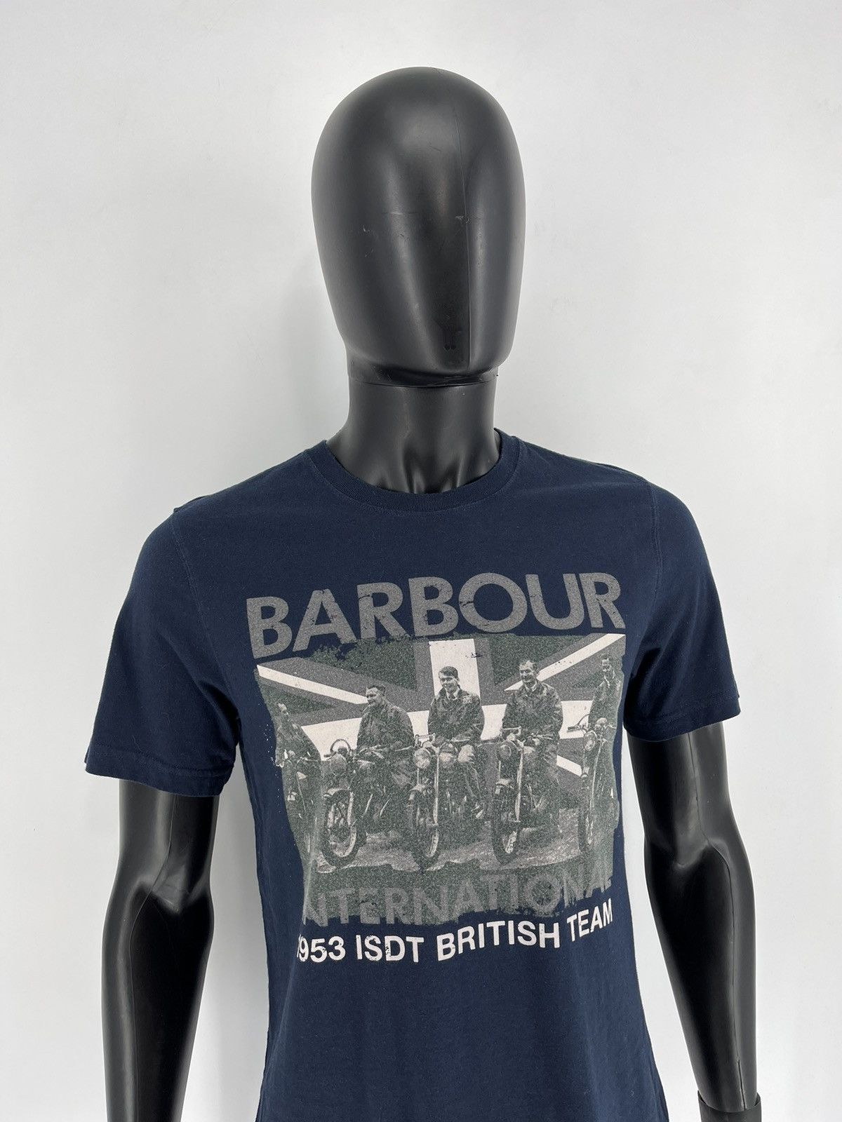 Other VINTAGE Mens Barbour International Big Logo T-Shirt Size M Size US M / EU 48-50 / 2 - 4 Thumbnail