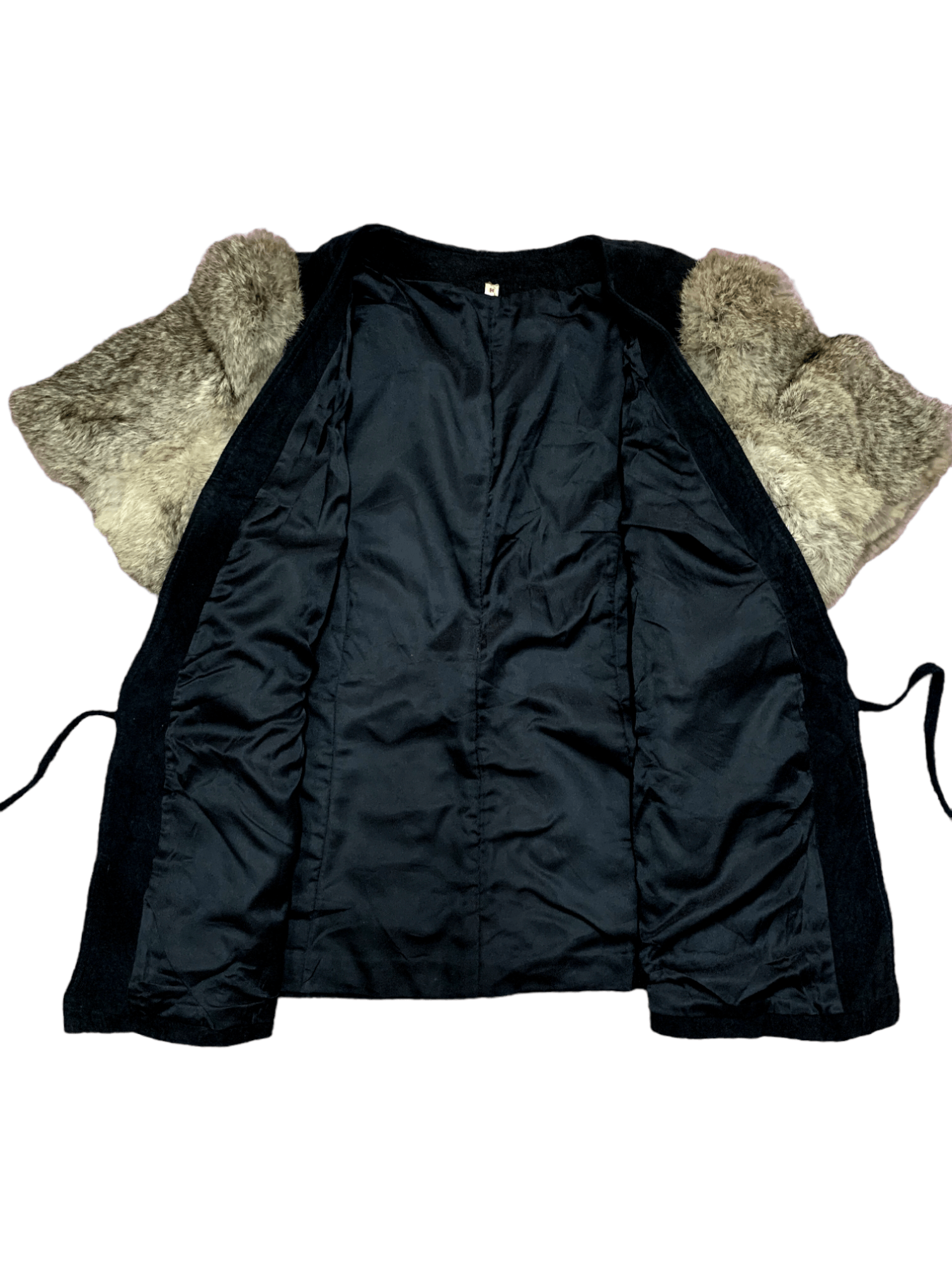 Japanese Brand Japanese Brand Suede Fur Cardigan/Sweater/Vest with Tie Size S / US 4 / IT 40 - 5 Thumbnail