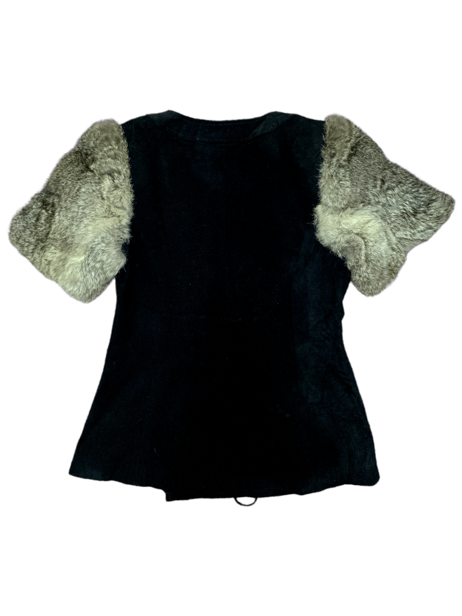 Japanese Brand Japanese Brand Suede Fur Cardigan/Sweater/Vest with Tie Size S / US 4 / IT 40 - 3 Thumbnail