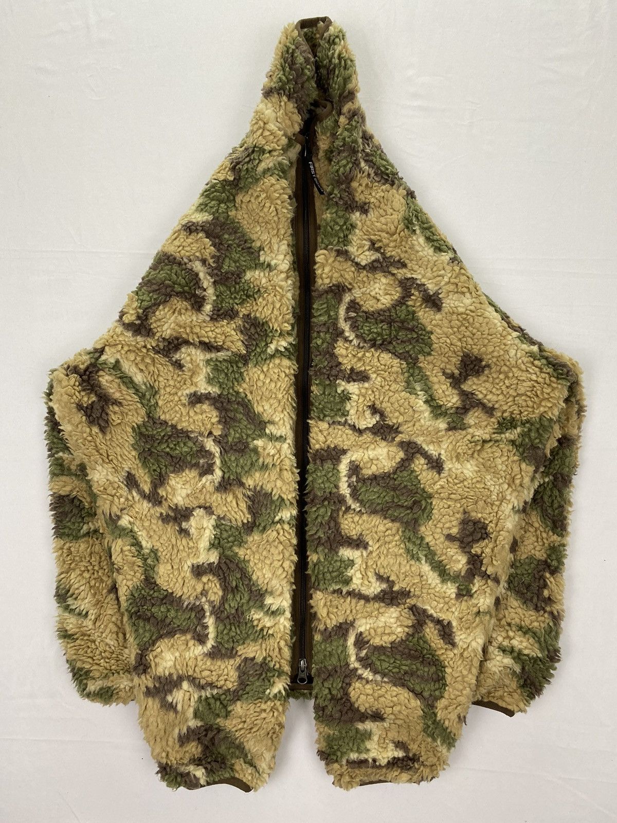 Japanese Brand First Down Camo Sherpa Fleece Jacket Size US L / EU 52-54 / 3 - 5 Thumbnail