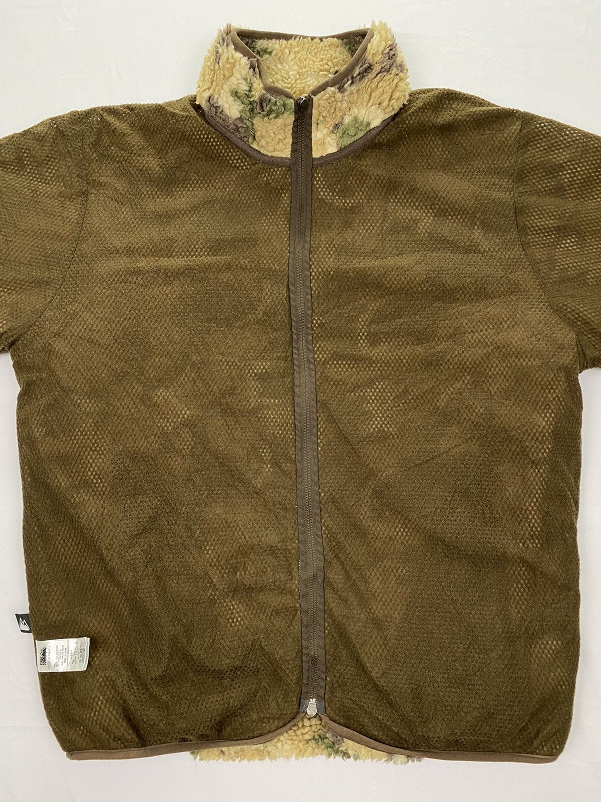 Japanese Brand First Down Camo Sherpa Fleece Jacket Size US L / EU 52-54 / 3 - 8 Thumbnail