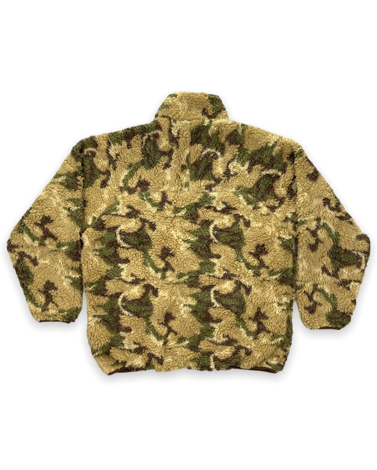 Japanese Brand First Down Camo Sherpa Fleece Jacket Size US L / EU 52-54 / 3 - 2 Thumbnail