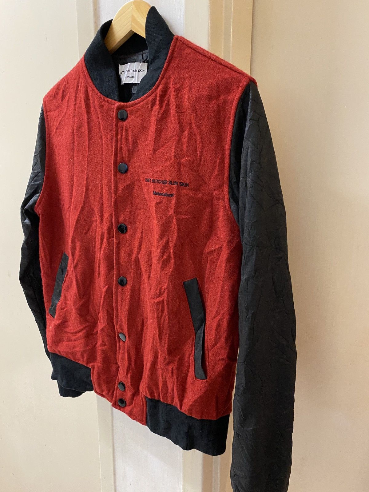 Diet Butcher Slim Skin × Japanese Brand DBSS eye illuminati varsity jacket Size US S / EU 44-46 / 1 - 6 Thumbnail