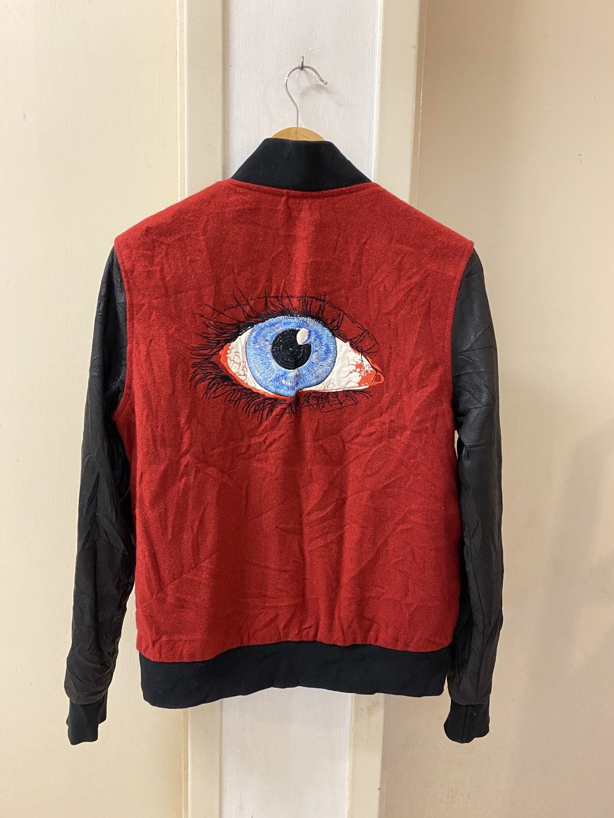 Diet Butcher Slim Skin × Japanese Brand DBSS eye illuminati varsity jacket Size US S / EU 44-46 / 1 - 2 Thumbnail