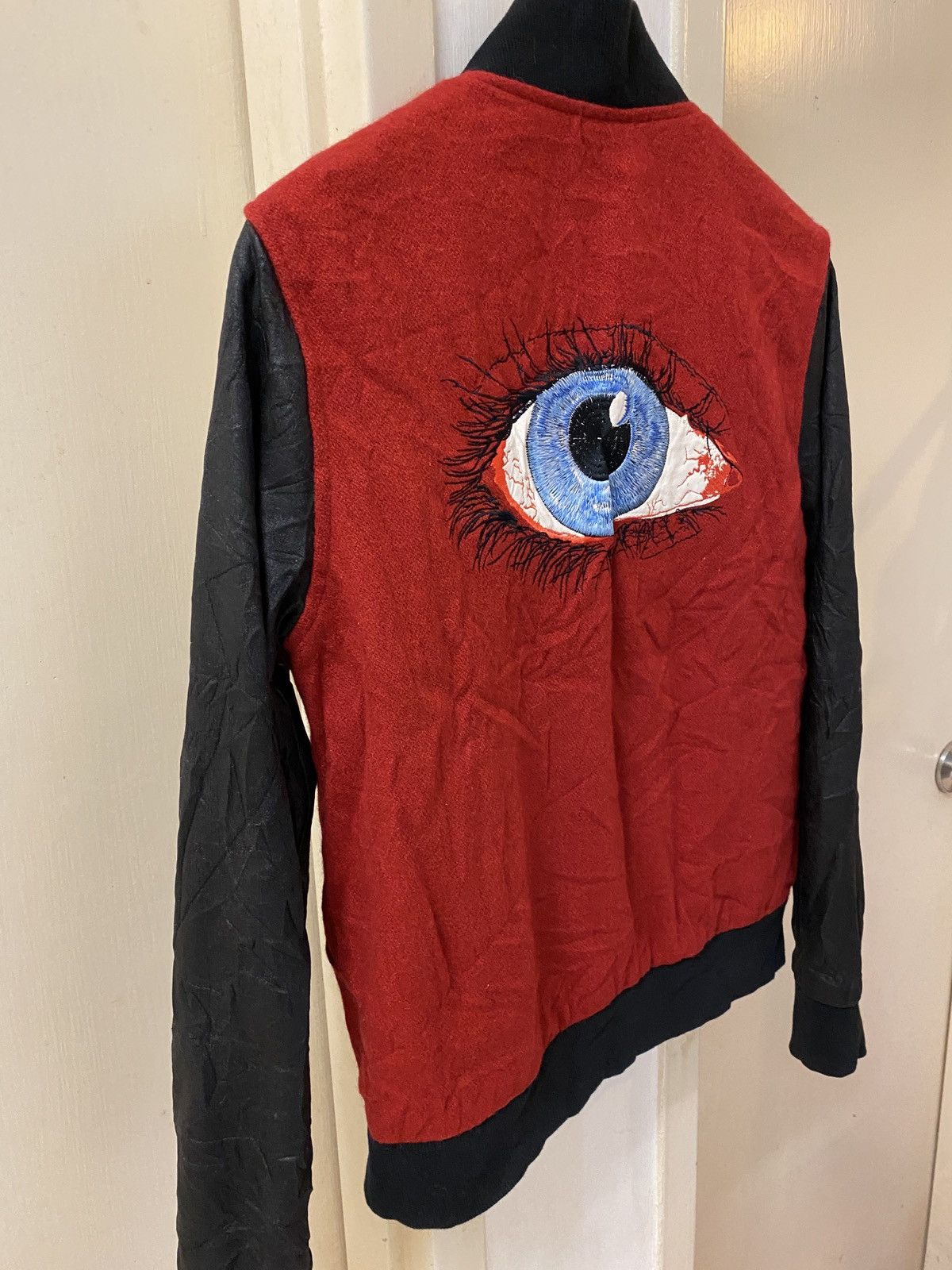 Diet Butcher Slim Skin × Japanese Brand DBSS eye illuminati varsity jacket Size US S / EU 44-46 / 1 - 7 Thumbnail