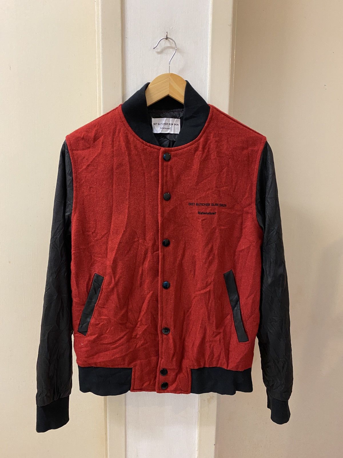 Diet Butcher Slim Skin × Japanese Brand DBSS eye illuminati varsity jacket Size US S / EU 44-46 / 1 - 1 Thumbnail