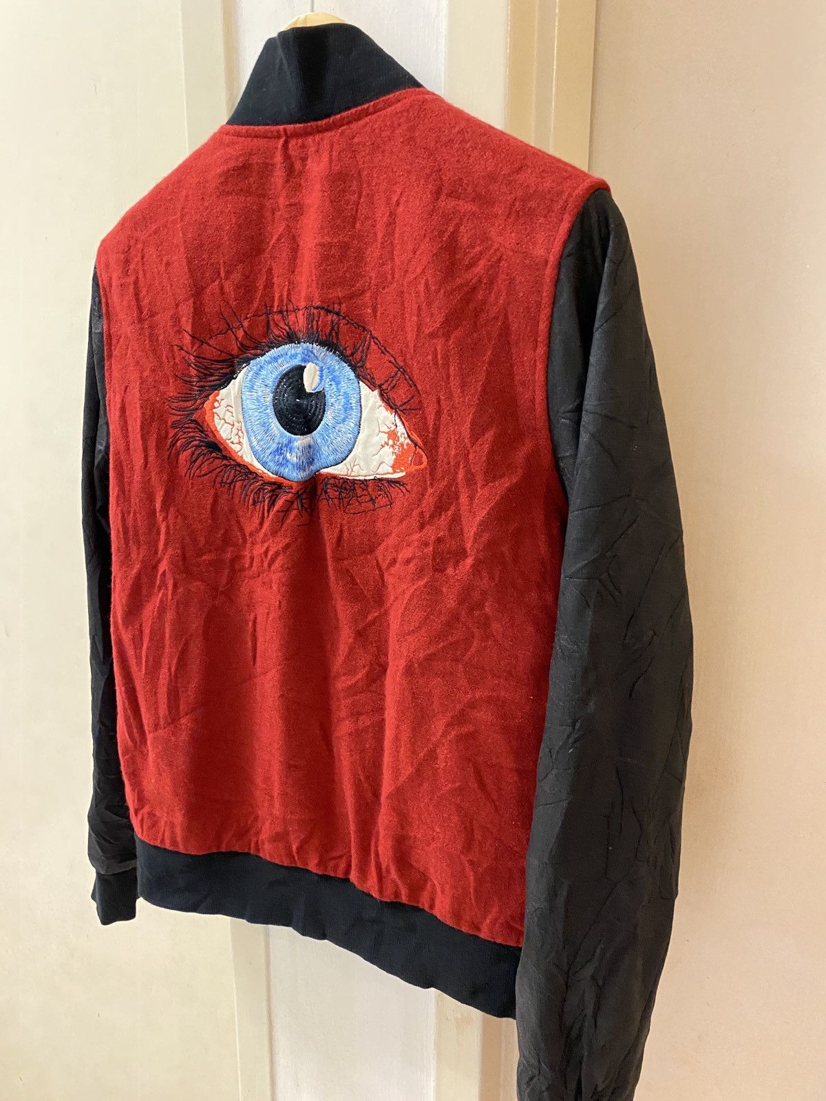 Diet Butcher Slim Skin × Japanese Brand DBSS eye illuminati varsity jacket Size US S / EU 44-46 / 1 - 8 Thumbnail