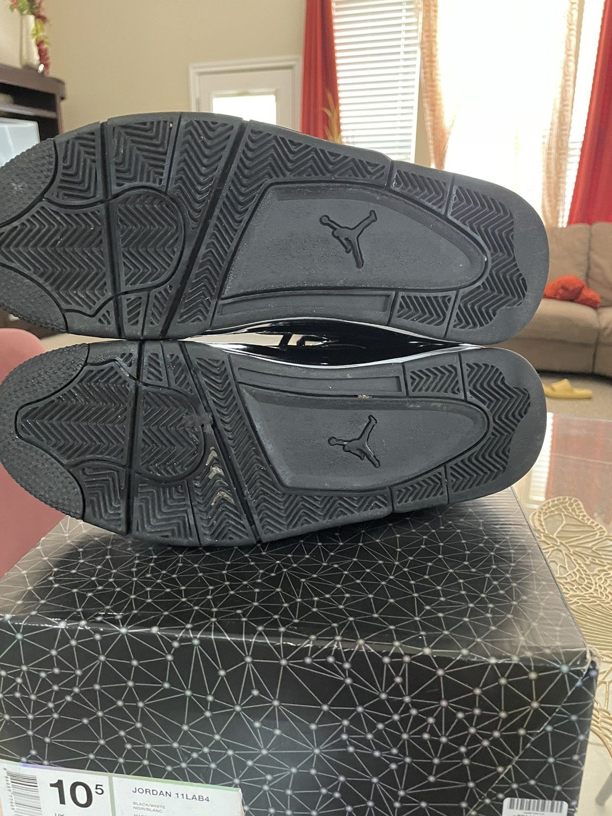 Jordan Brand Jordan 11LAB 4 (Black Patent Leather) Size US 10.5 / EU 43-44 - 9 Thumbnail