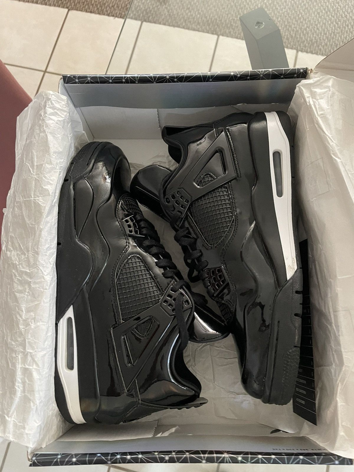 Jordan Brand Jordan 11LAB 4 (Black Patent Leather) Size US 10.5 / EU 43-44 - 1 Thumbnail