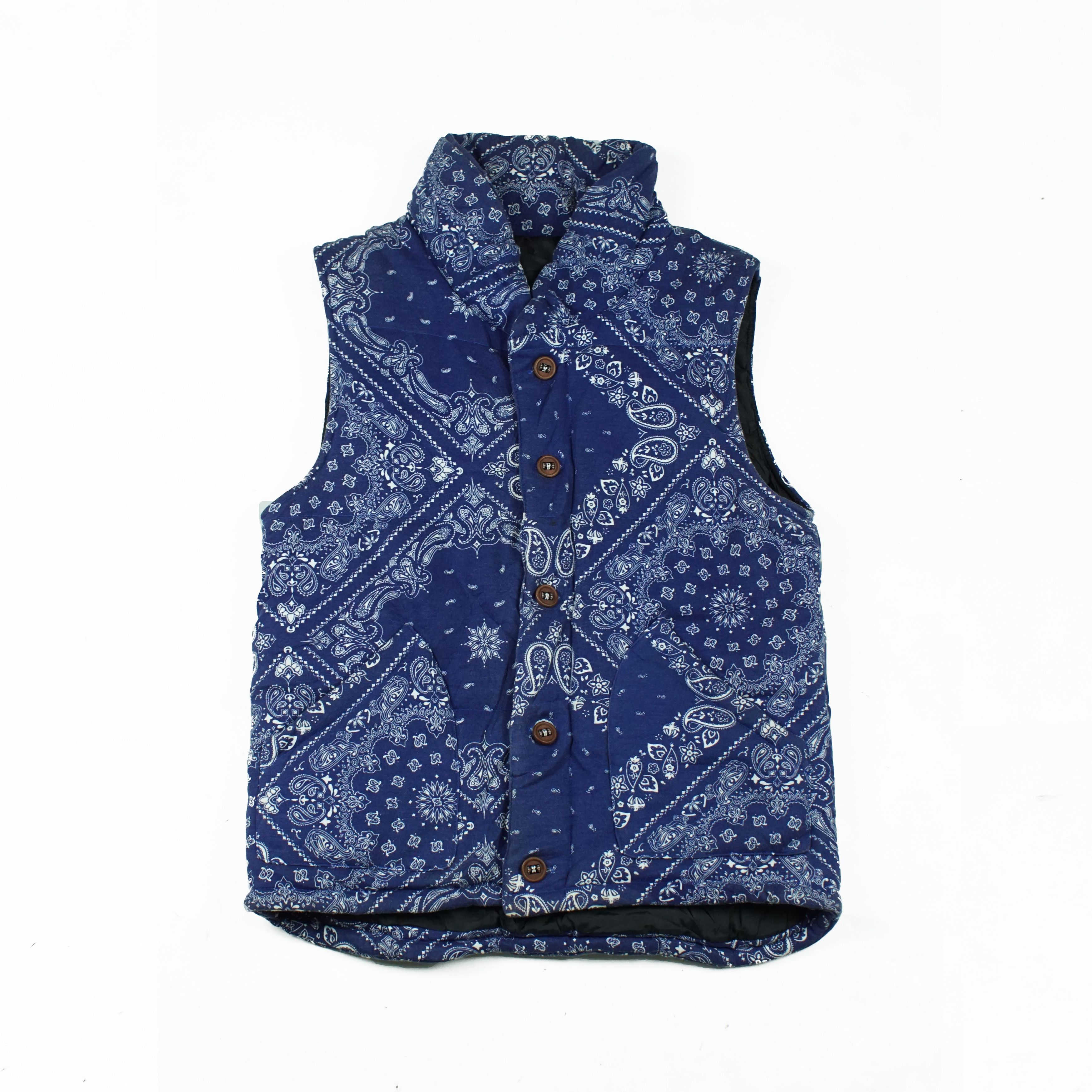 Japanese Brand Japan Bandana Paisley Vest Size US S / EU 44-46 / 1 - 1 Thumbnail
