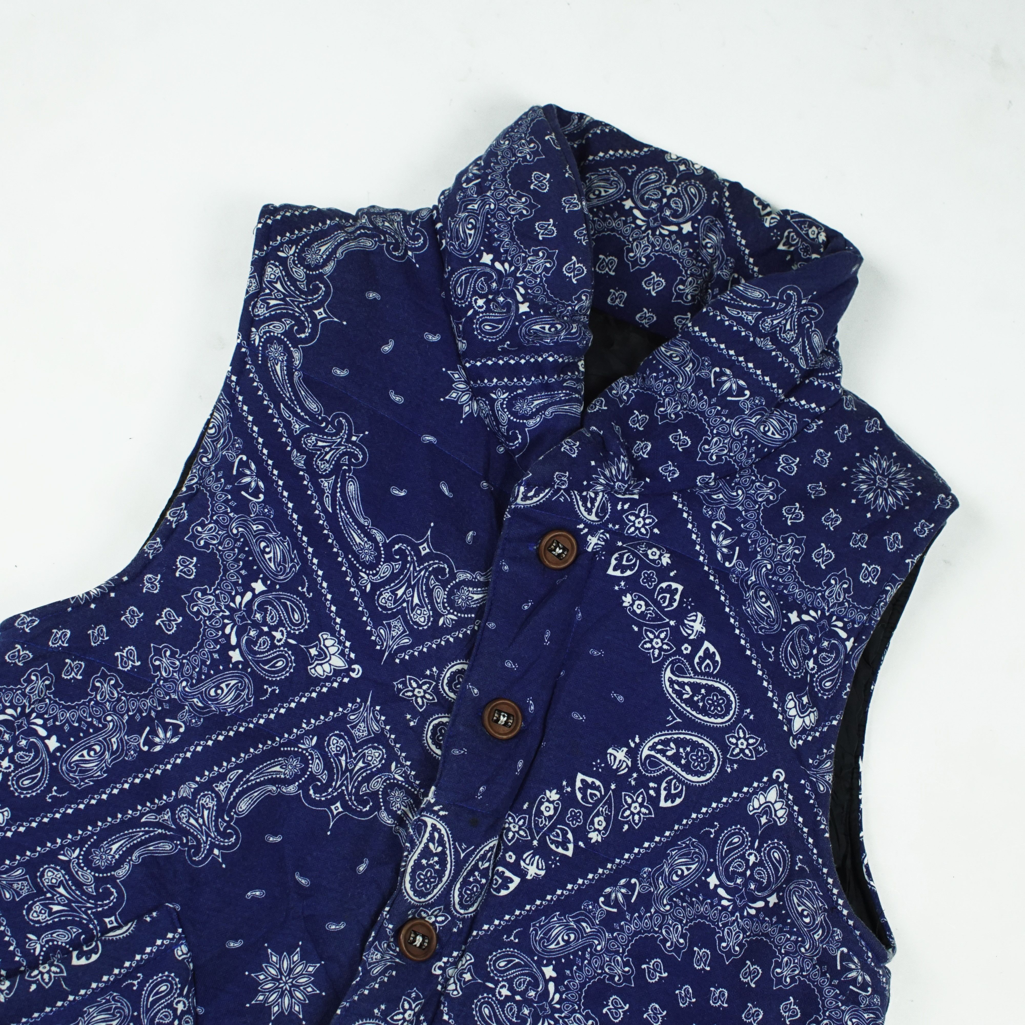 Japanese Brand Japan Bandana Paisley Vest Size US S / EU 44-46 / 1 - 2 Thumbnail