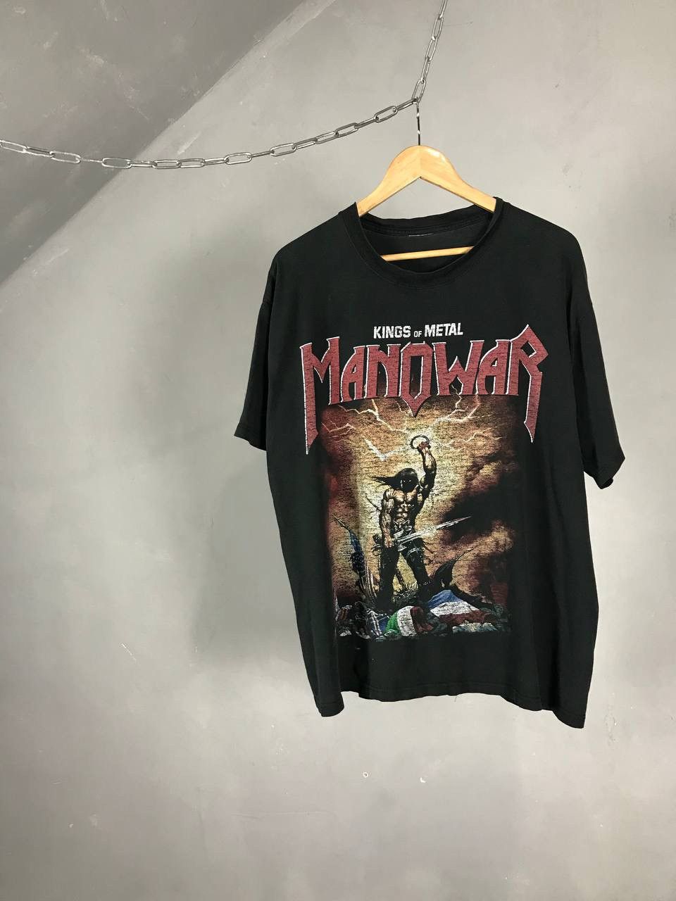 Band Tees Manowar vintage rock band tee Size US XL / EU 56 / 4 - 1 Thumbnail