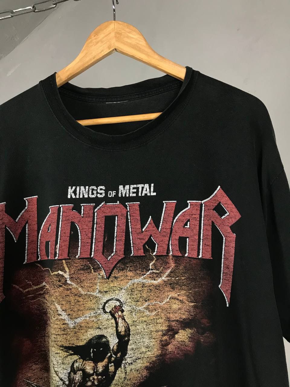 Band Tees Manowar vintage rock band tee Size US XL / EU 56 / 4 - 2 Thumbnail