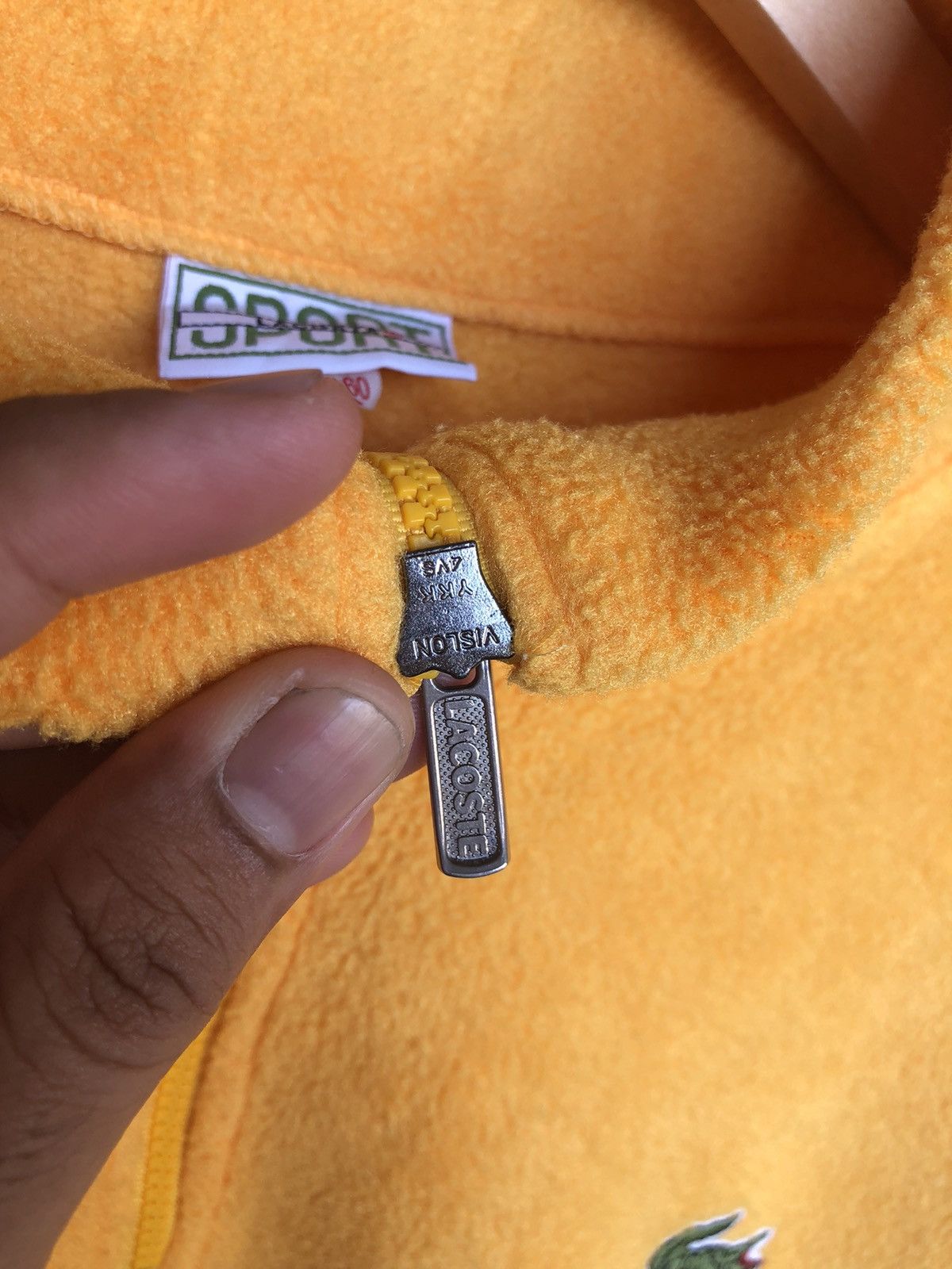 Lacoste Vintage Lacoste Small Logo Polartec Fleece Sweater Size US S / EU 44-46 / 1 - 9 Thumbnail