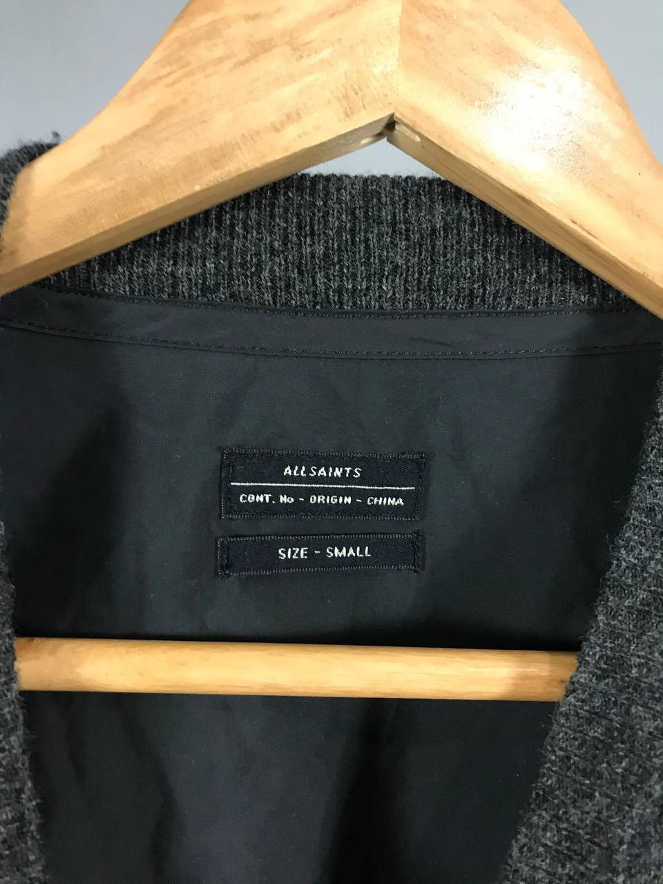 Allsaints Allsaints luxury streetwear wool nylon zip sweatshirt Size US S / EU 44-46 / 1 - 5 Thumbnail