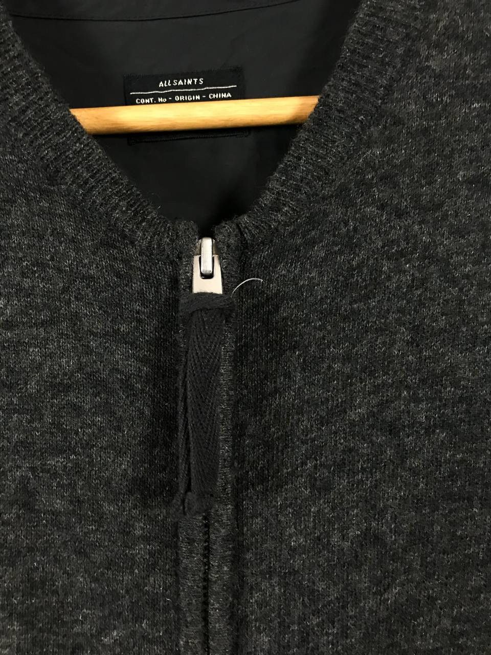 Allsaints Allsaints luxury streetwear wool nylon zip sweatshirt Size US S / EU 44-46 / 1 - 3 Thumbnail