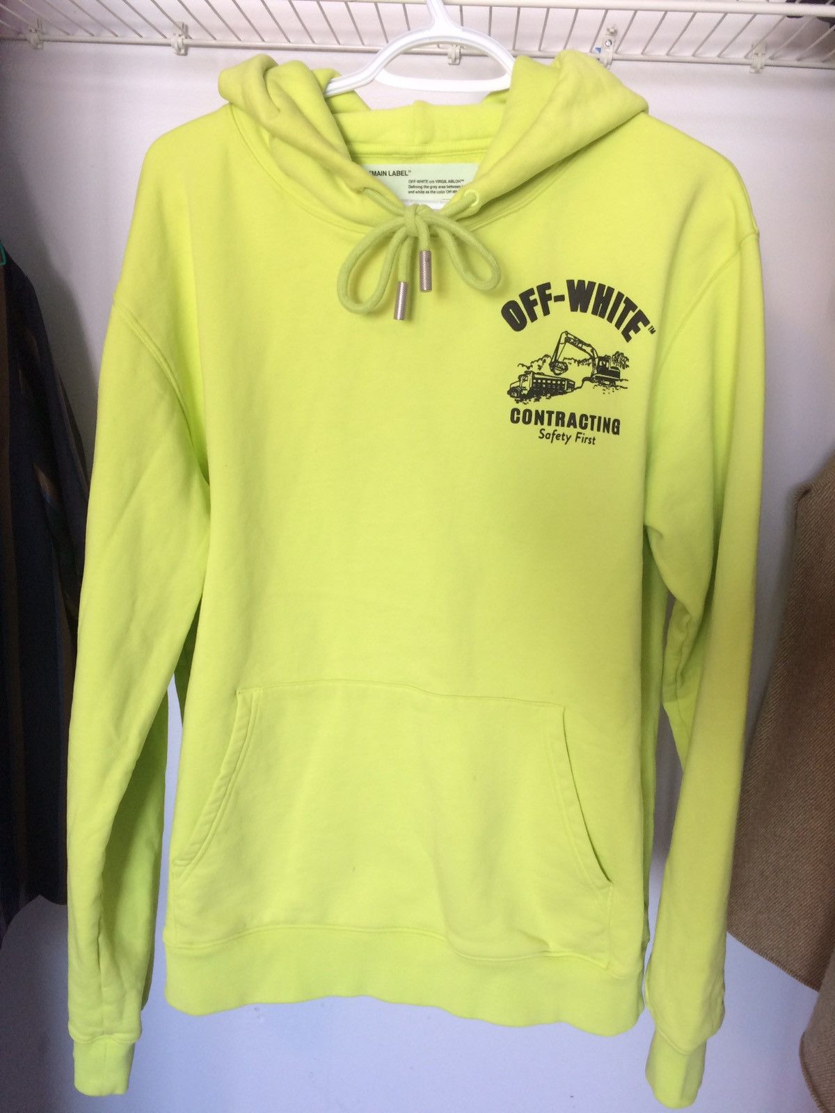 Off white shop contracting hoodie