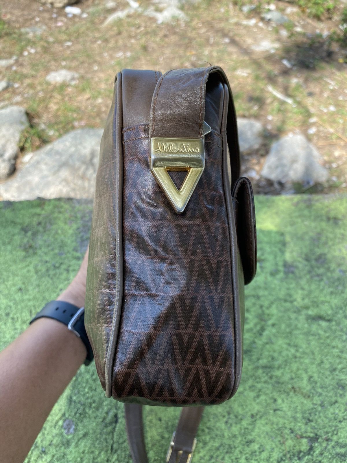 Designer VALENTINO SLIM BAG MONOGRAM DESIGN GENIUS LEATHER Size ONE SIZE - 6 Thumbnail