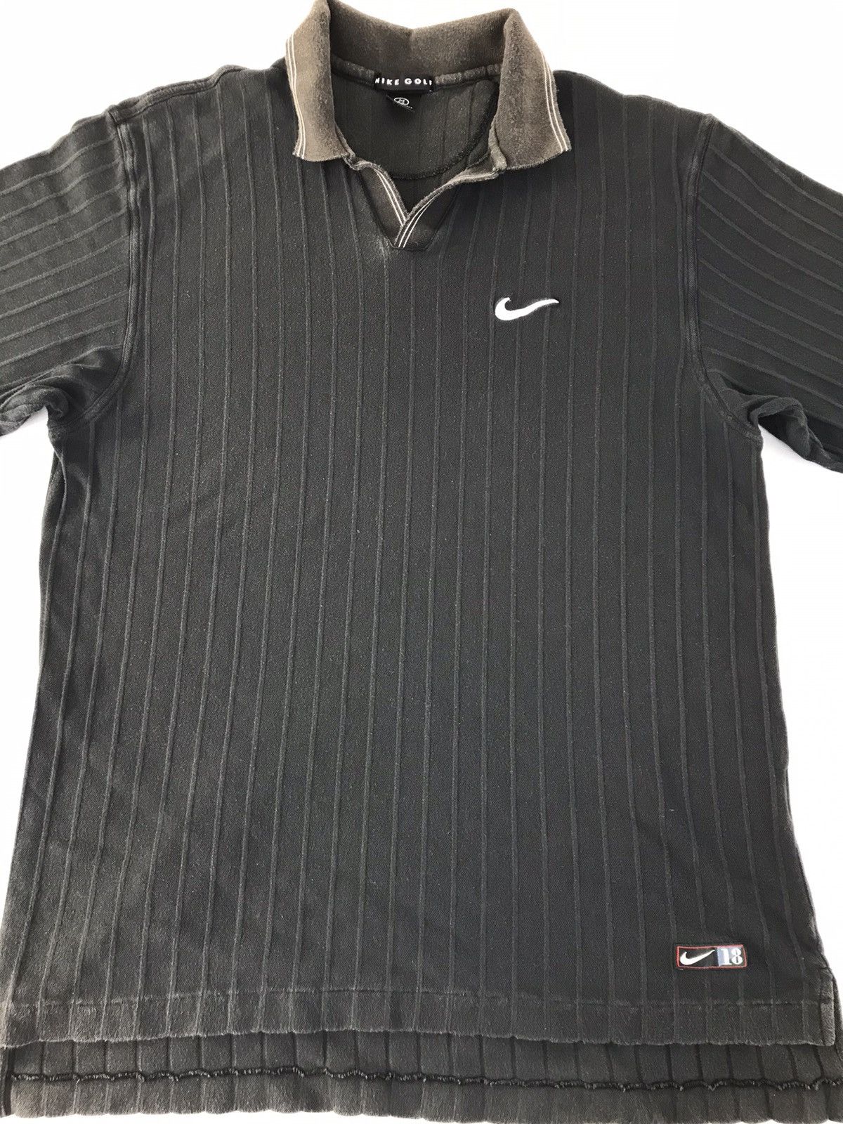 Nike Nike Golf Polo Tee Small Swoosh Embroidery Logo Striped Size US L / EU 52-54 / 3 - 3 Thumbnail