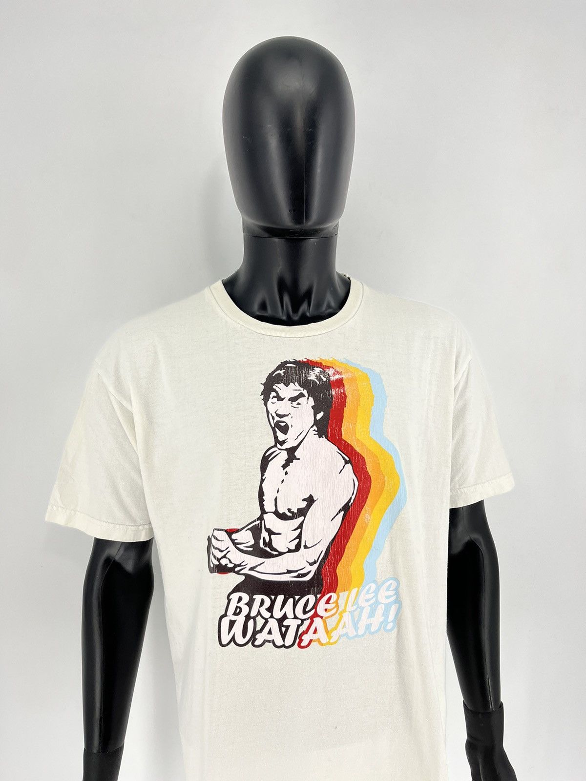 Vintage Rare Vintage Y2K Bootleg Bruce Lee Overprint Tshirt Size US XL / EU 56 / 4 - 1 Thumbnail