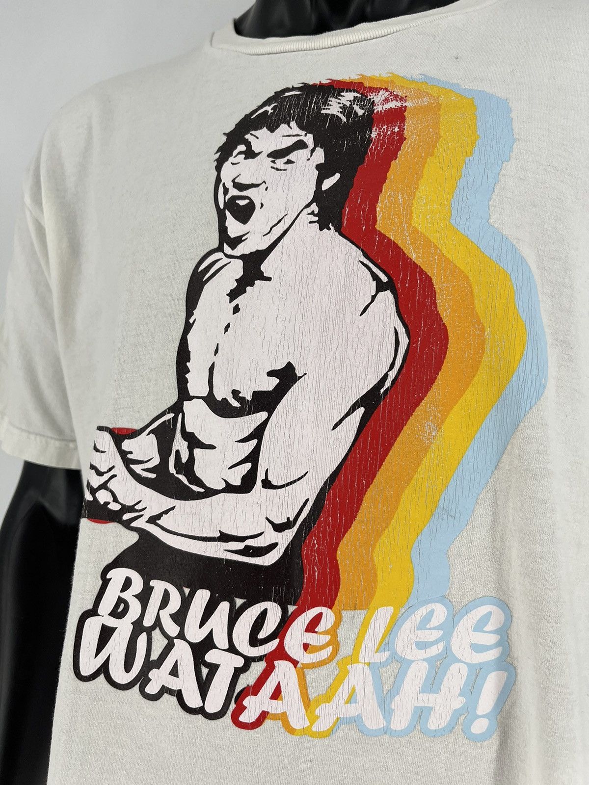 Vintage Rare Vintage Y2K Bootleg Bruce Lee Overprint Tshirt Size US XL / EU 56 / 4 - 6 Thumbnail
