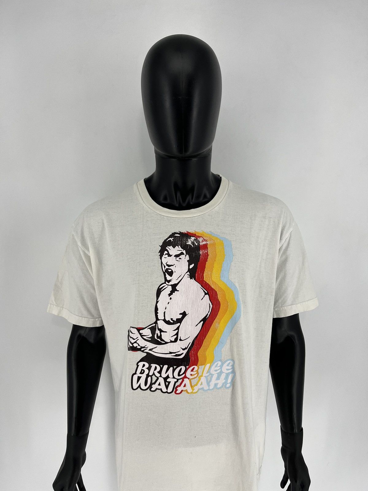 Vintage Rare Vintage Y2K Bootleg Bruce Lee Overprint Tshirt Size US XL / EU 56 / 4 - 5 Thumbnail